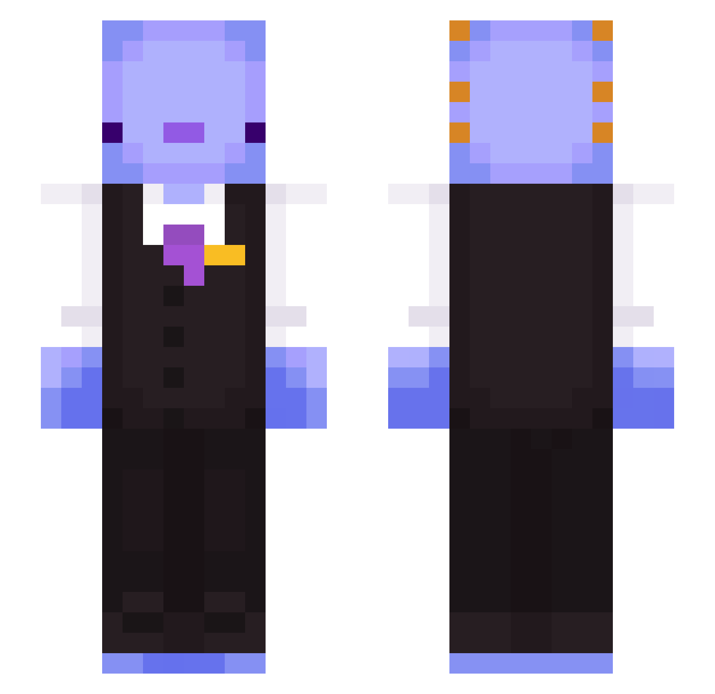 STONEkiller07 Minecraft skin, front and back view