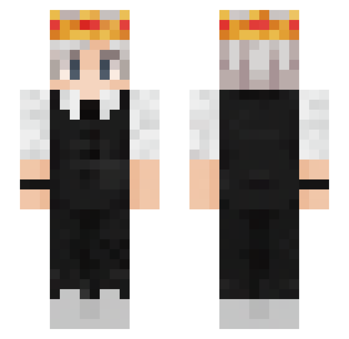 Tanga__ Minecraft skin, front and back view
