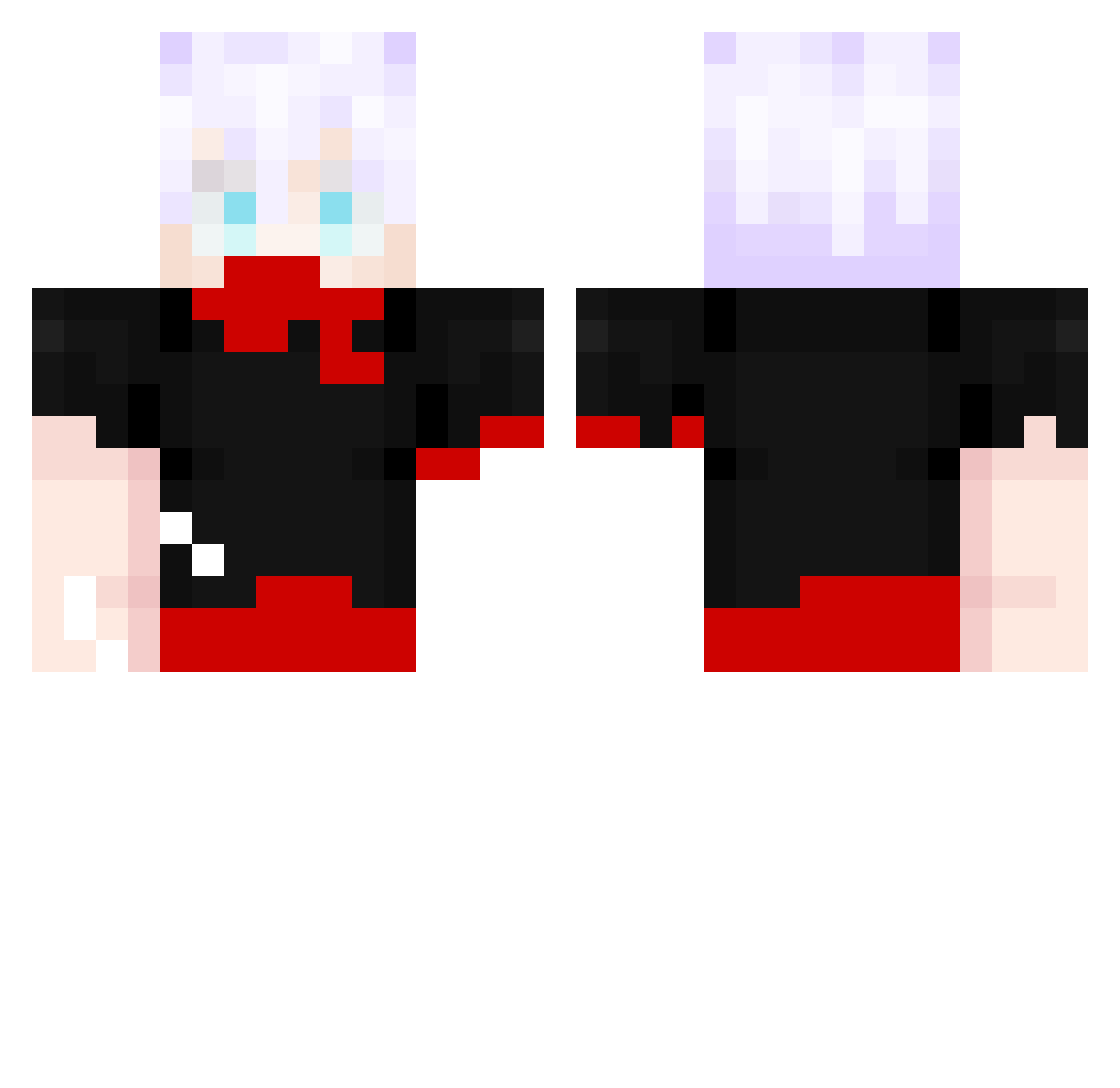 watershark9651 Minecraft skin, front and back view