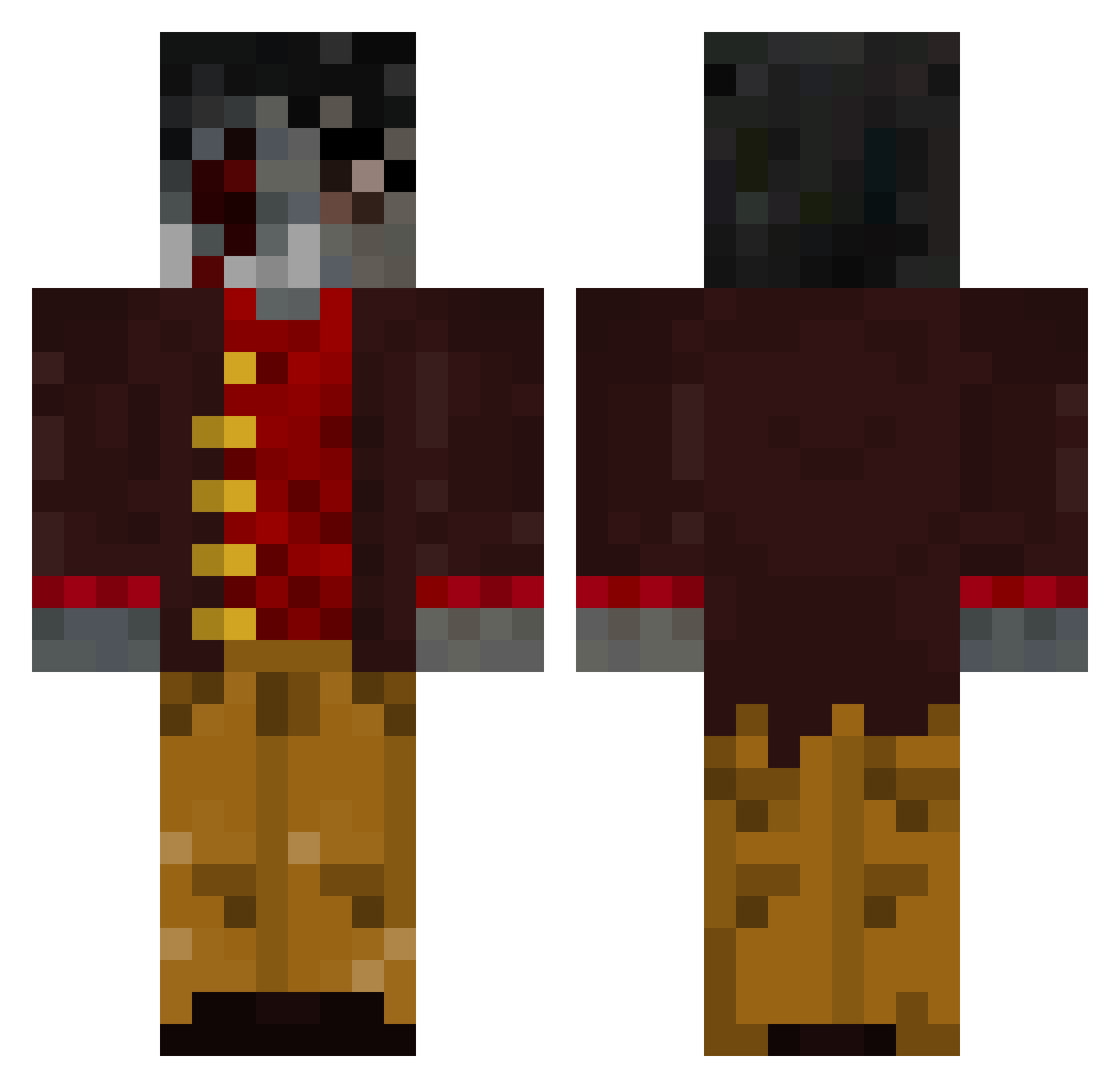 LARKJOHNSON Minecraft skin, front and back view