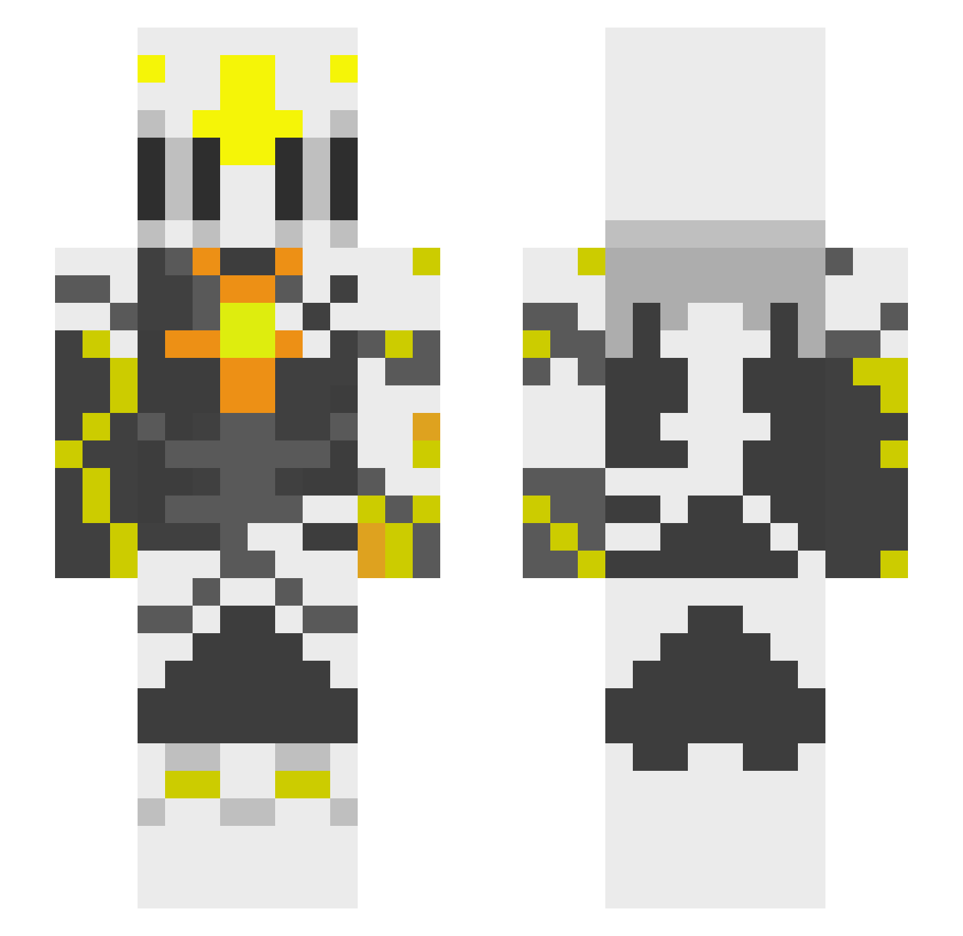 Zask_0 Minecraft skin, front and back view