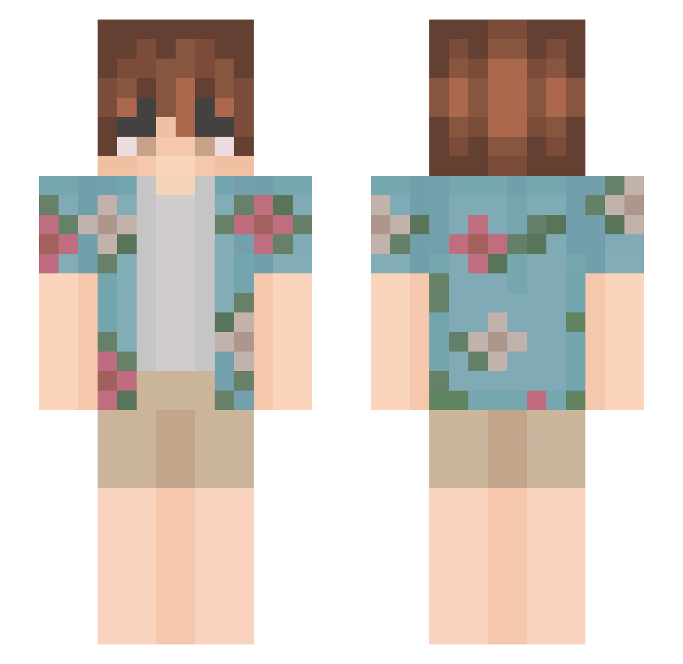 TODOROKI1713 Minecraft skin, front and back view