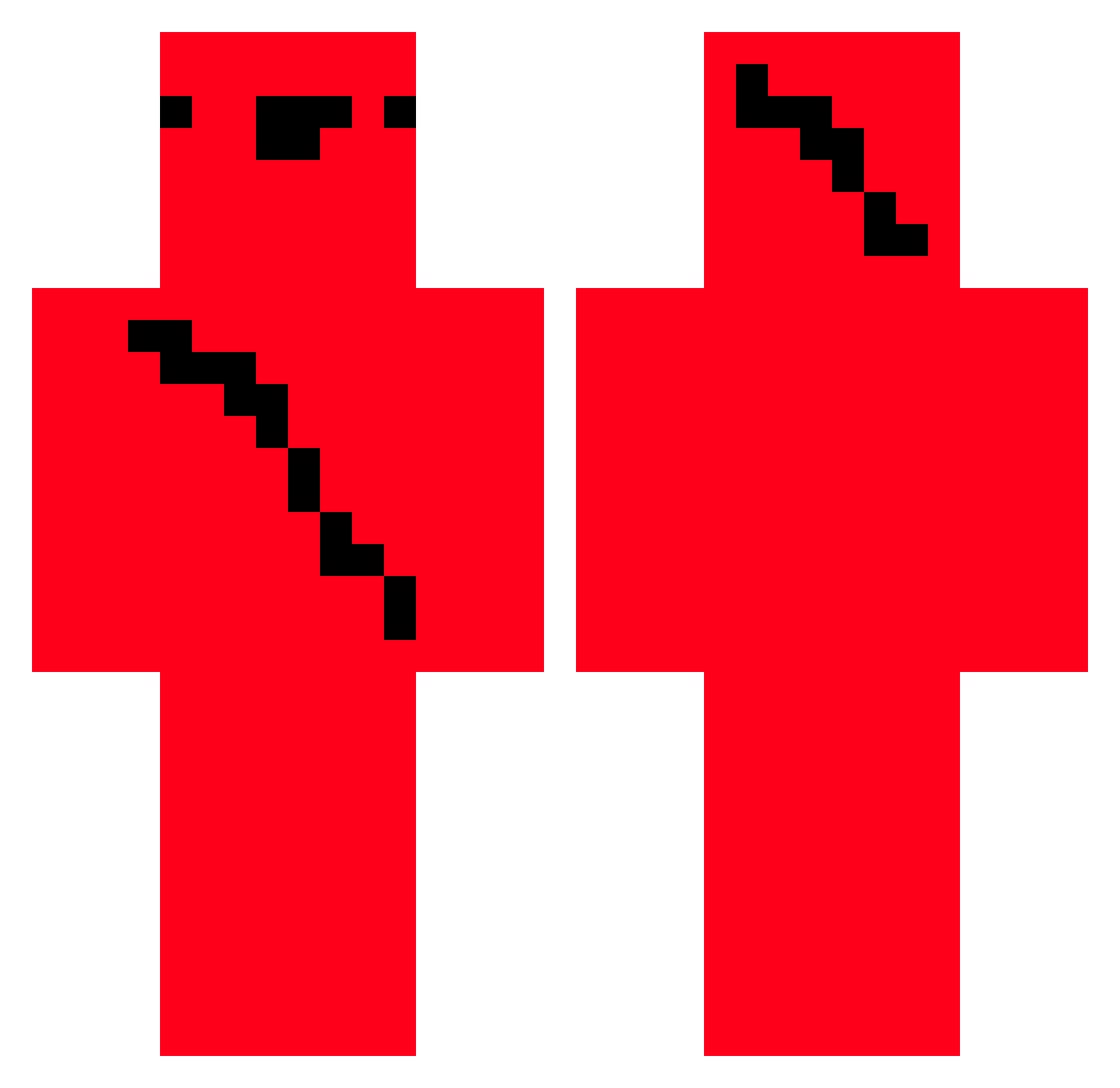 Brody2525 Minecraft skin, front and back view