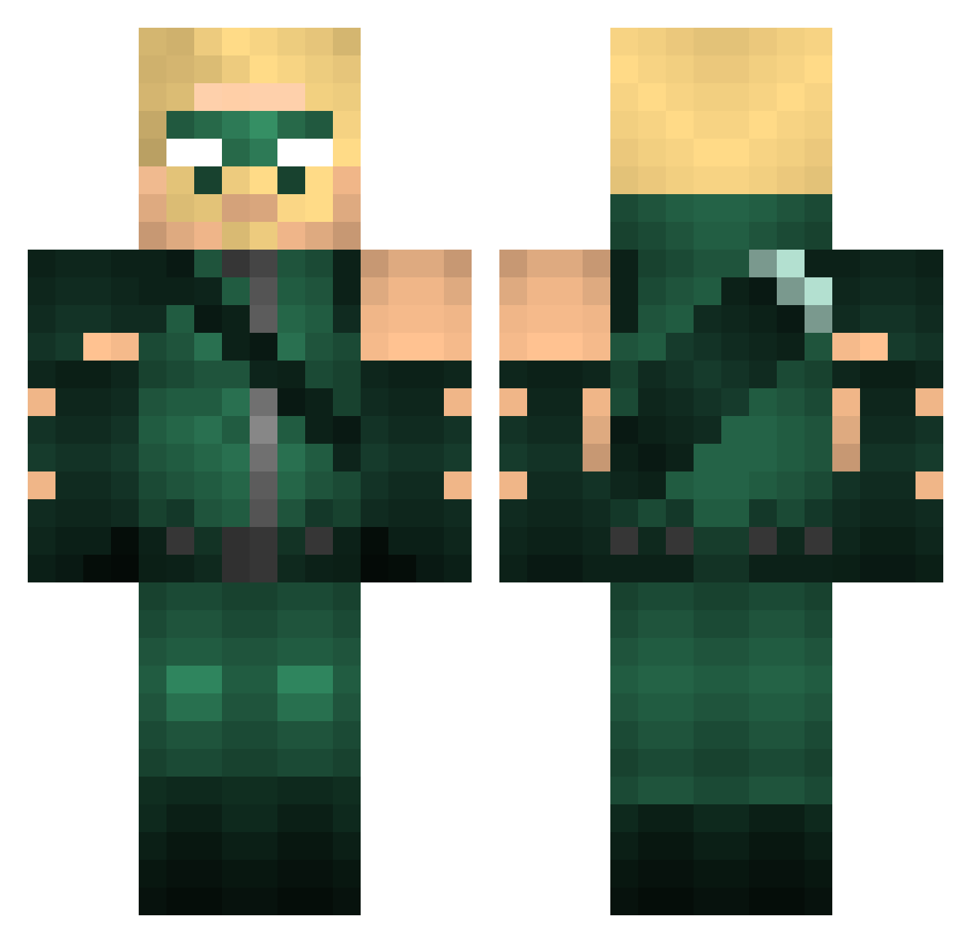 TheZiatic687 Minecraft skin, front and back view