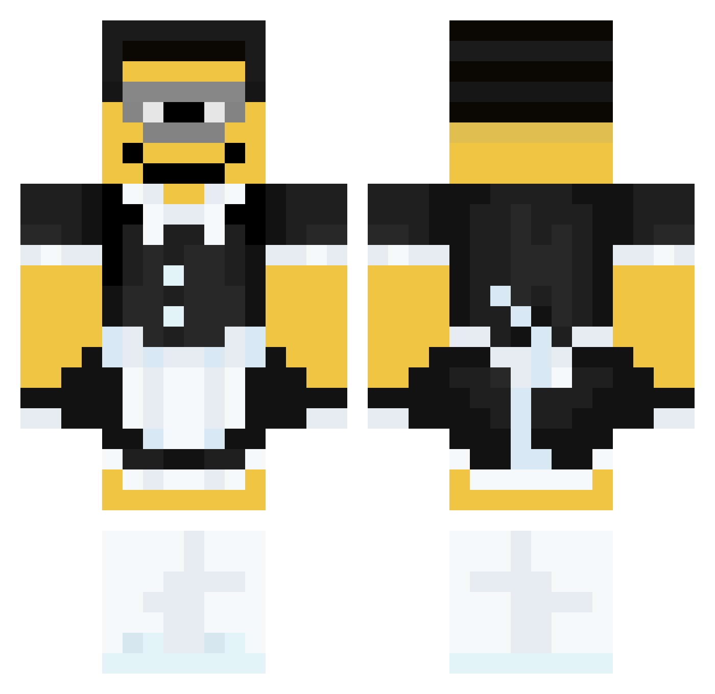 yuut_ Minecraft skin, front and back view