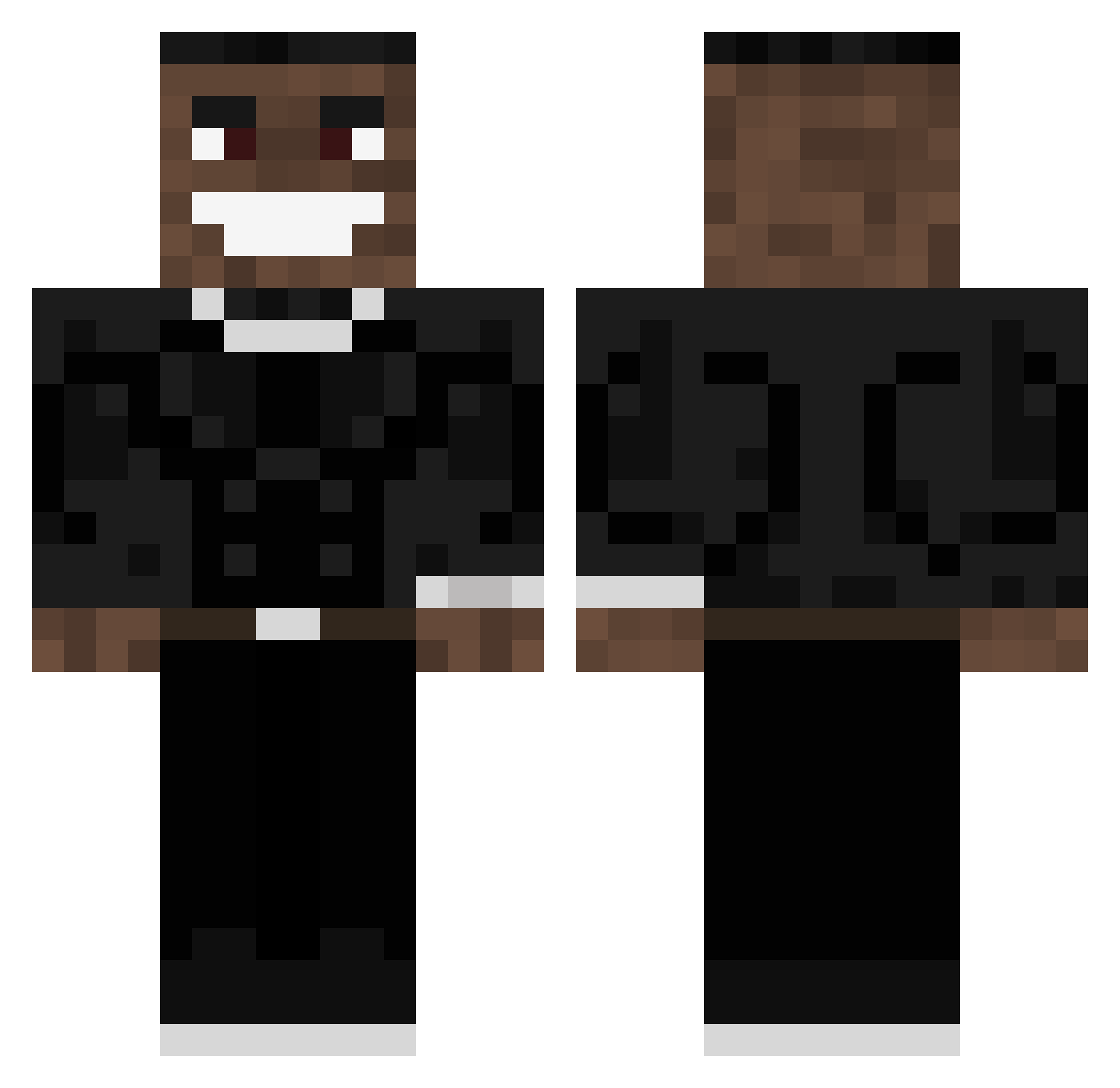 dababyeayea Minecraft skin, front and back view