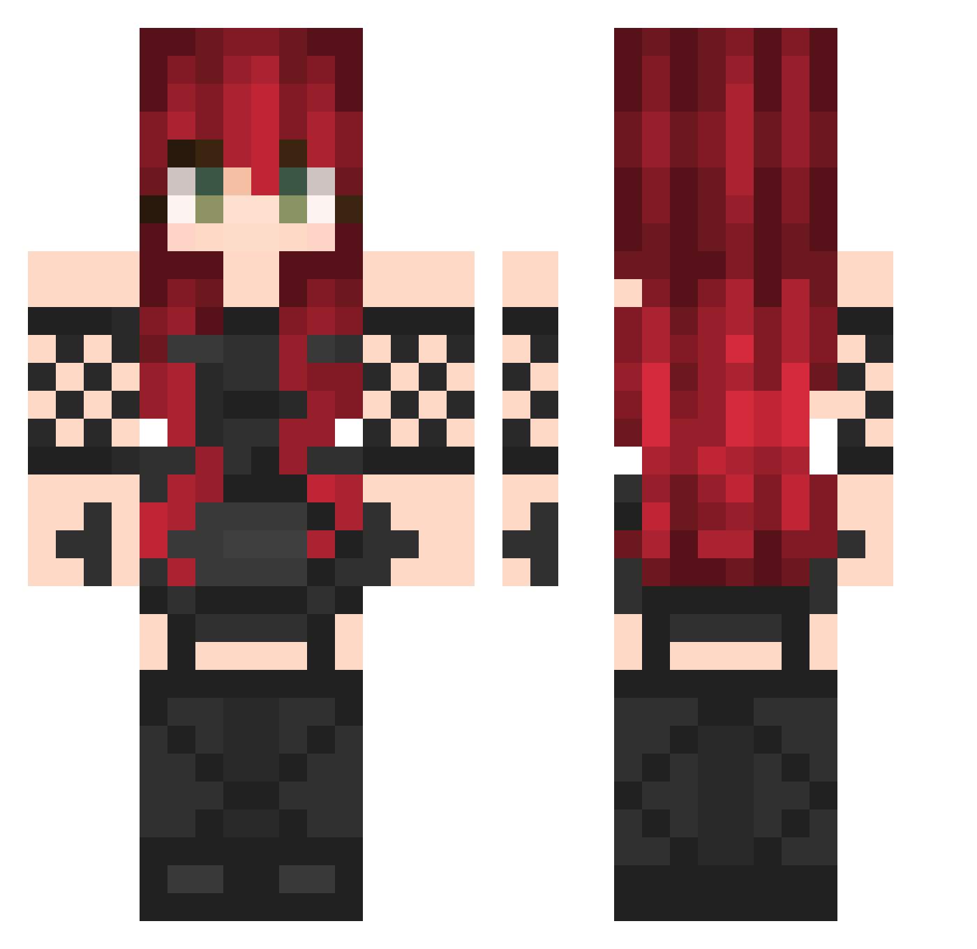spooky_bat2002 Minecraft skin, front and back view