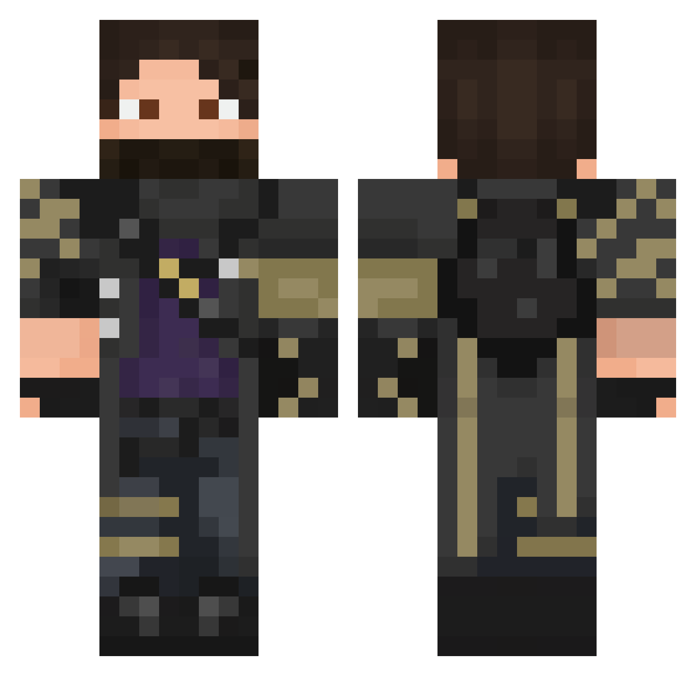 CoolGuyConno Minecraft skin, front and back view