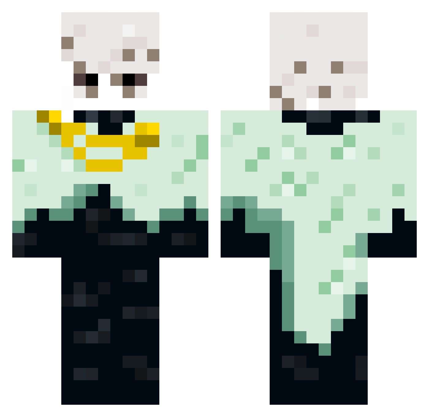 Sorajo__ Minecraft skin, front and back view