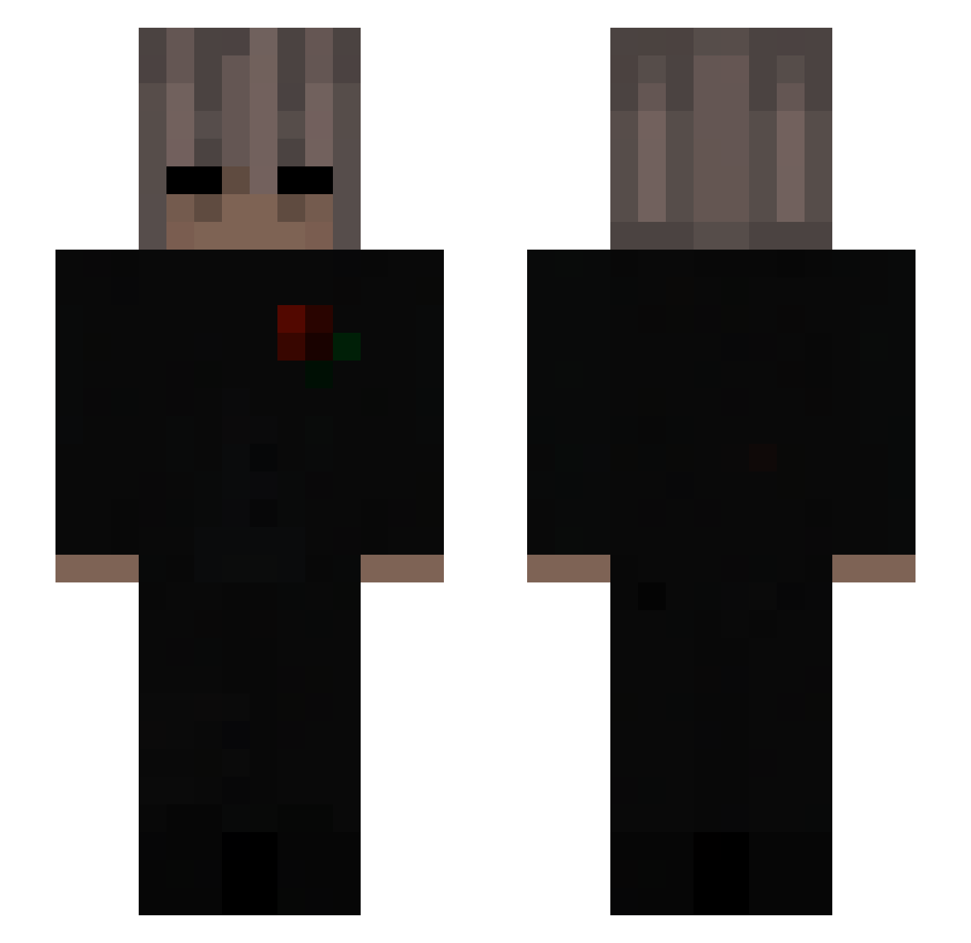 qzpllaix Minecraft skin, front and back view