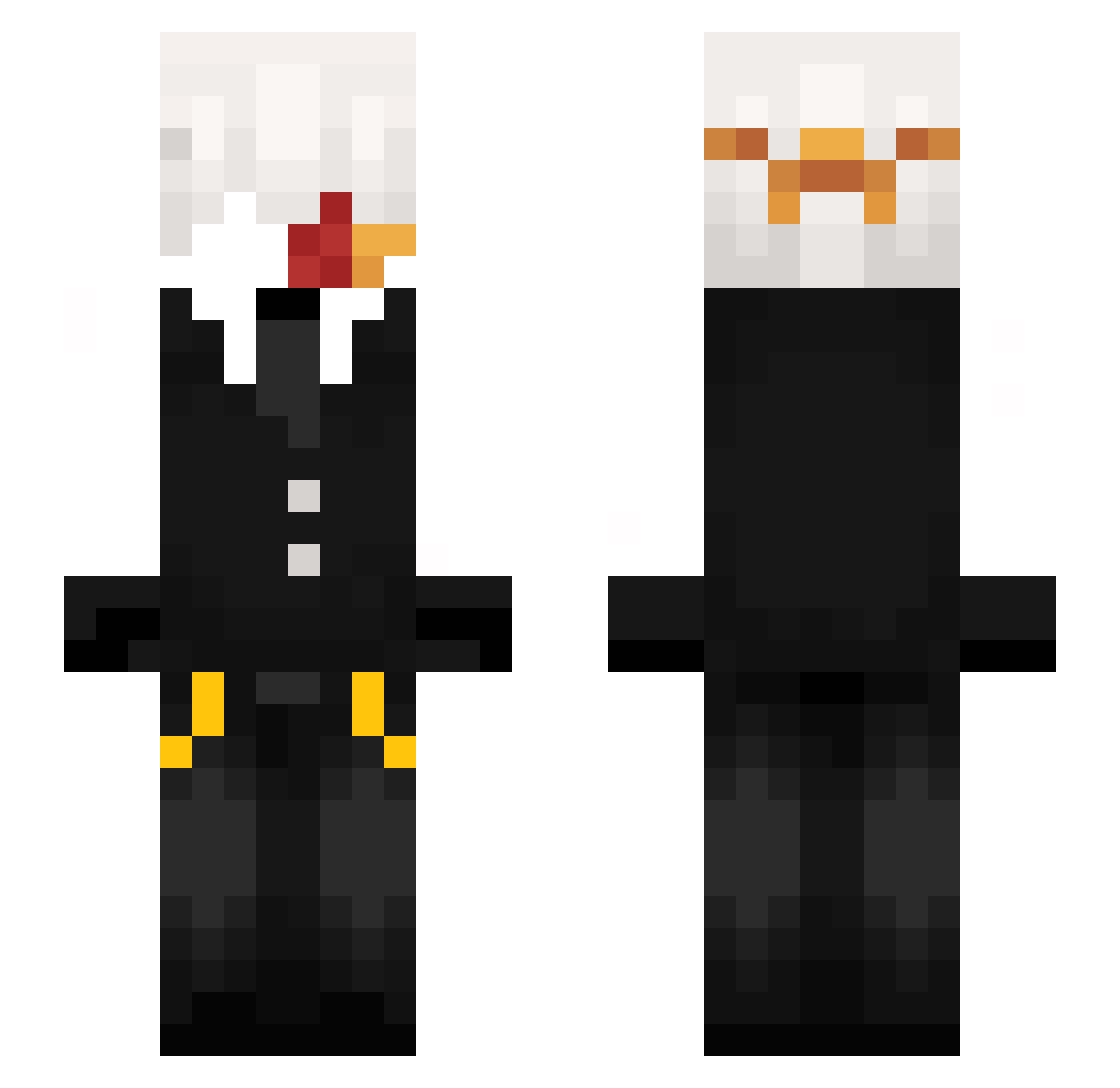 far1xxm Minecraft skin, front and back view