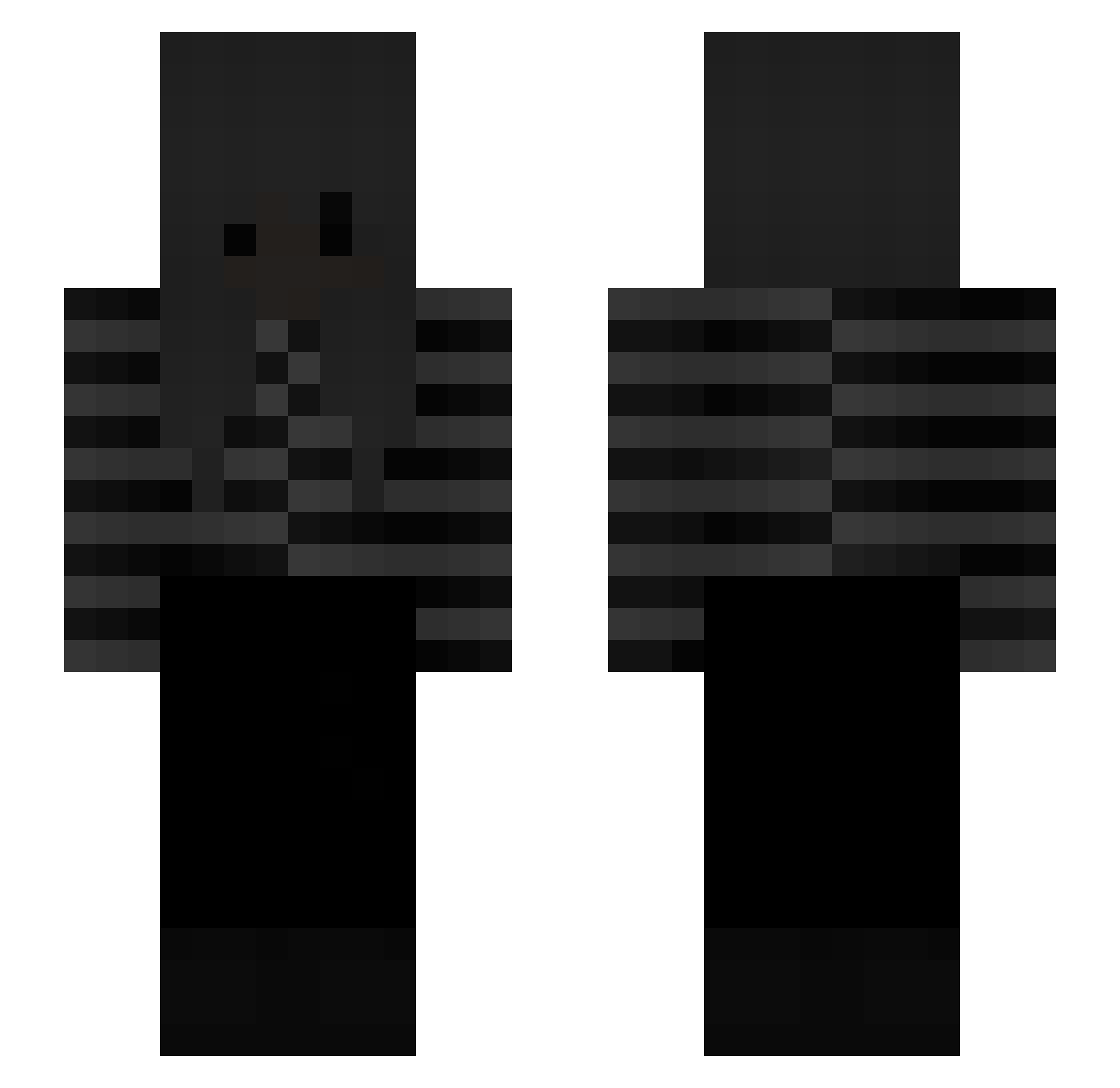 youngstarz Minecraft skin, front and back view