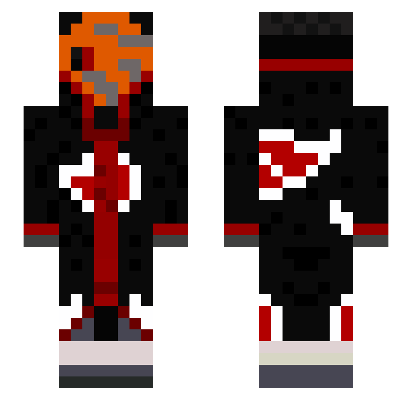 Horysek1 Minecraft skin, front and back view