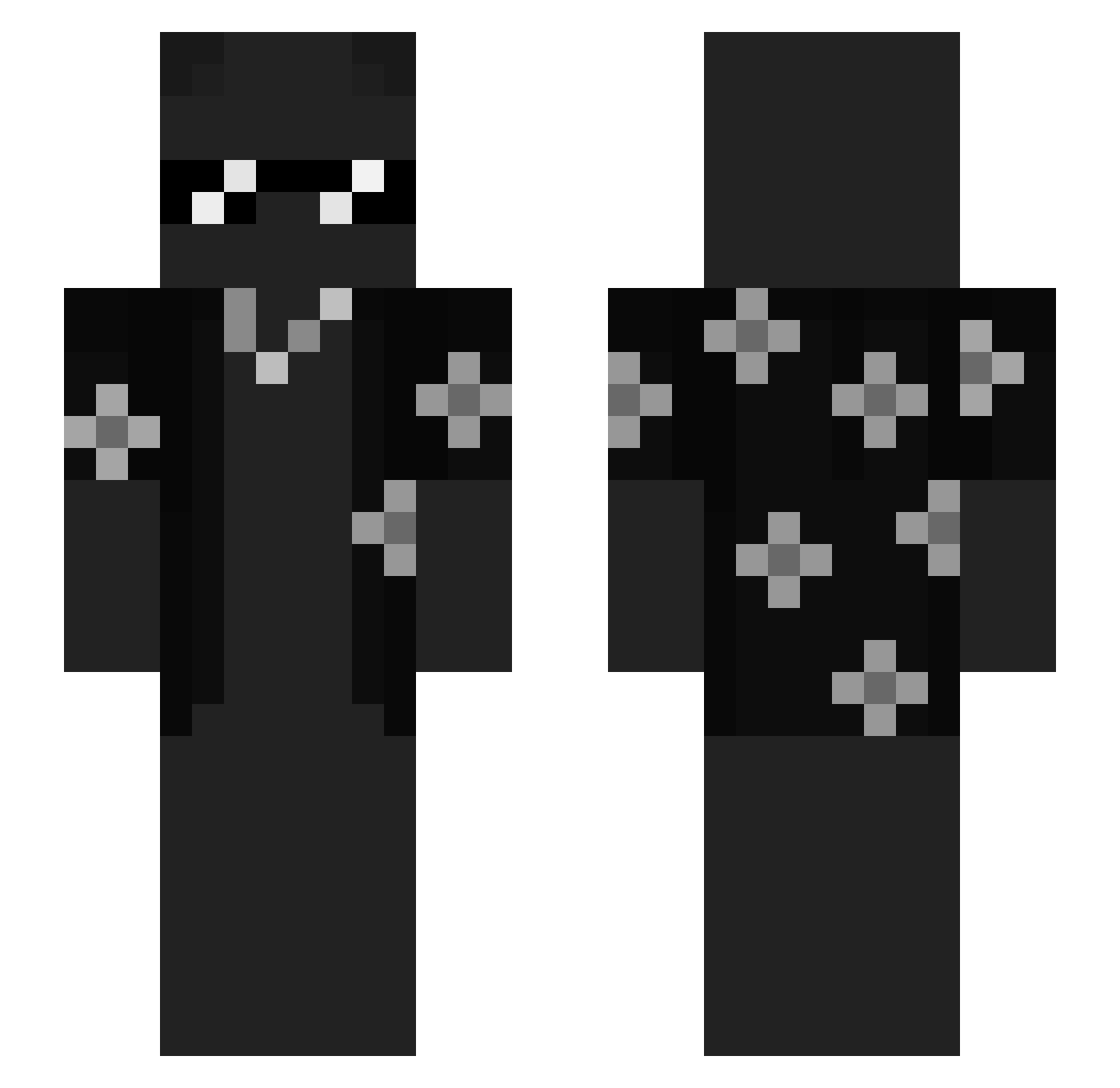HuasoCosmico821 Minecraft skin, front and back view