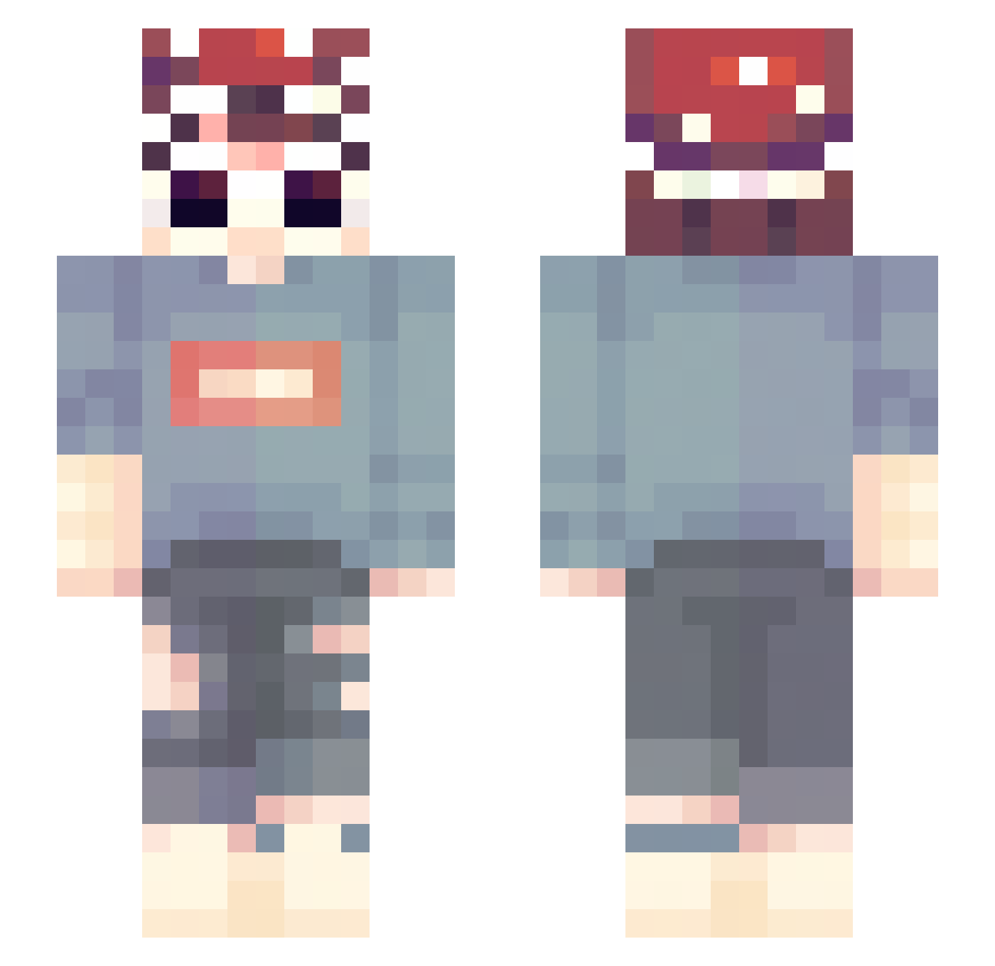 Willows_Haven Minecraft skin, front and back view