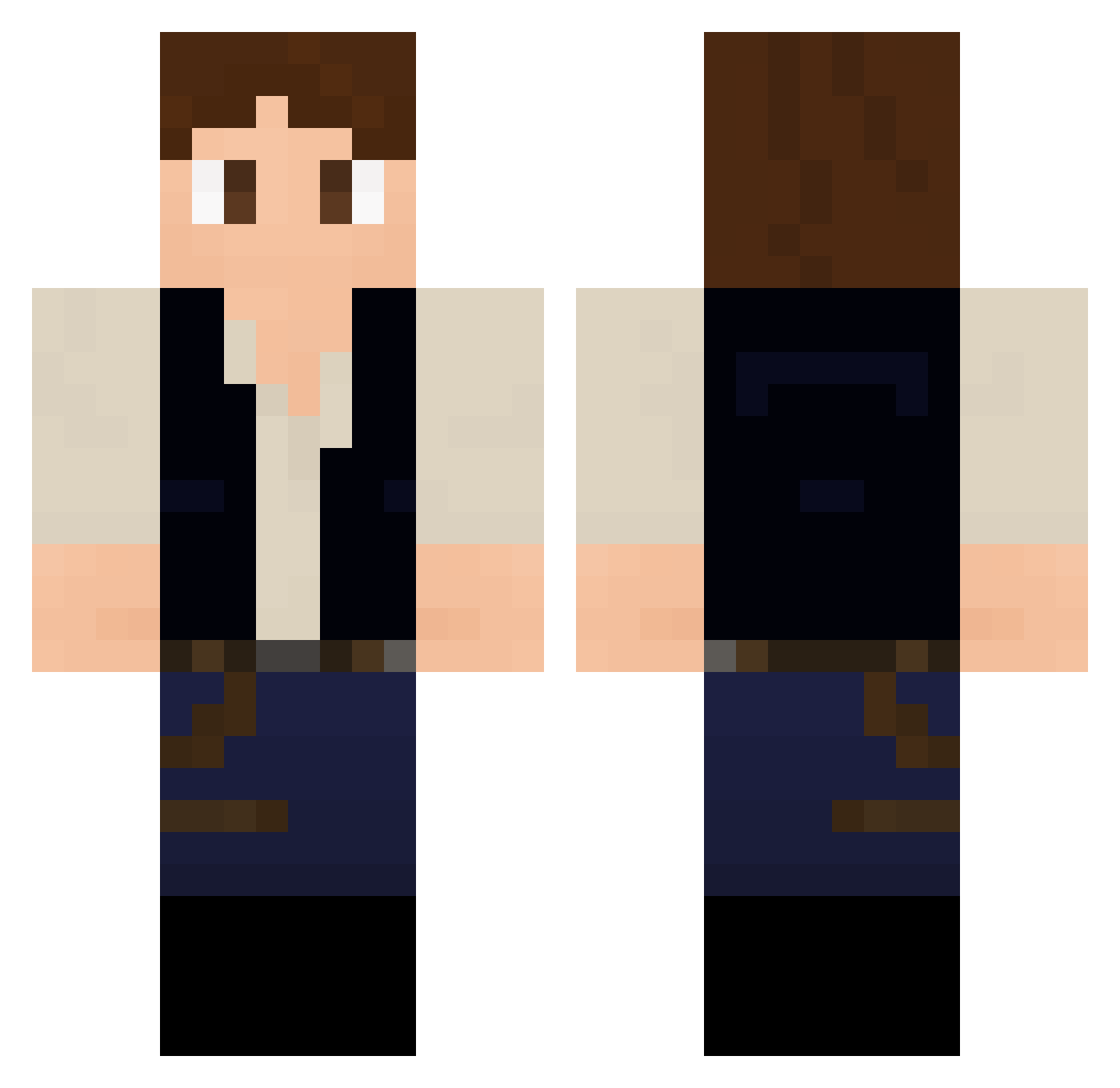Hans_Olof Minecraft skin, front and back view