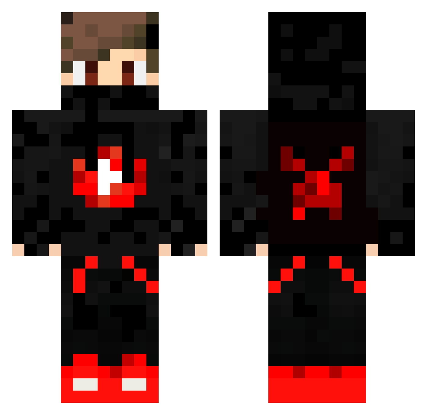WadeMan232 Minecraft skin, front and back view