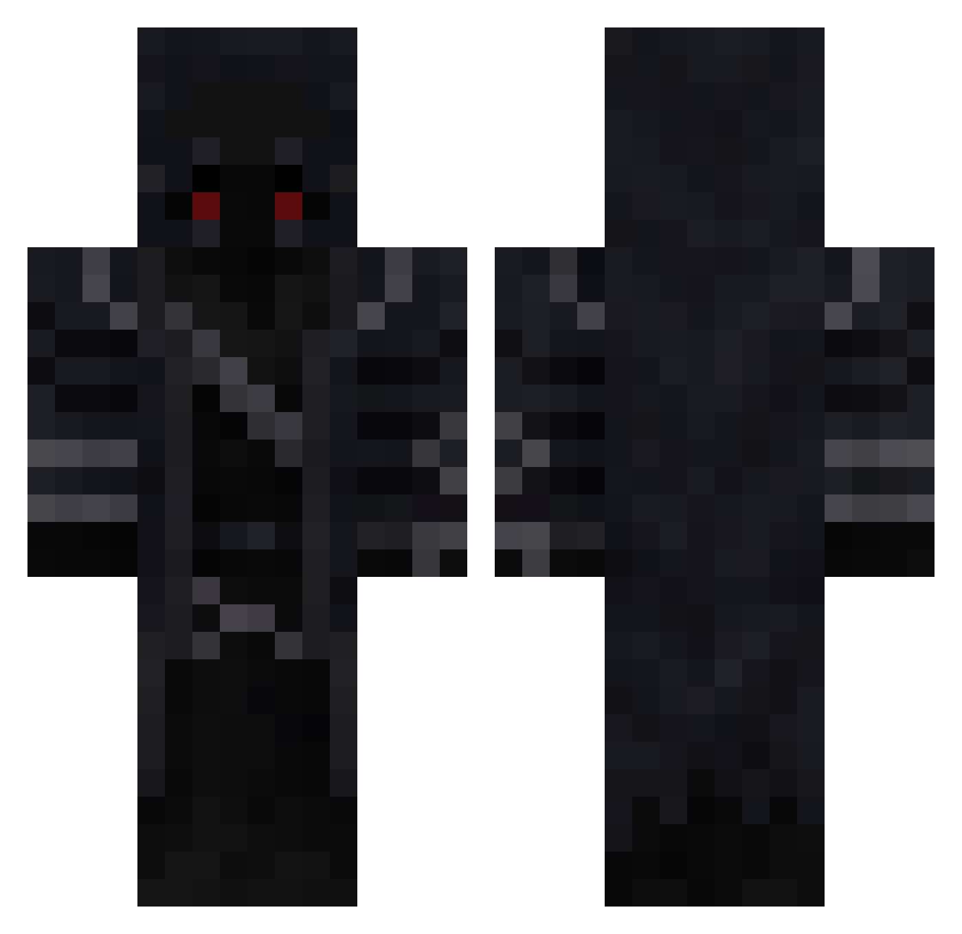 stylists Minecraft skin, front and back view
