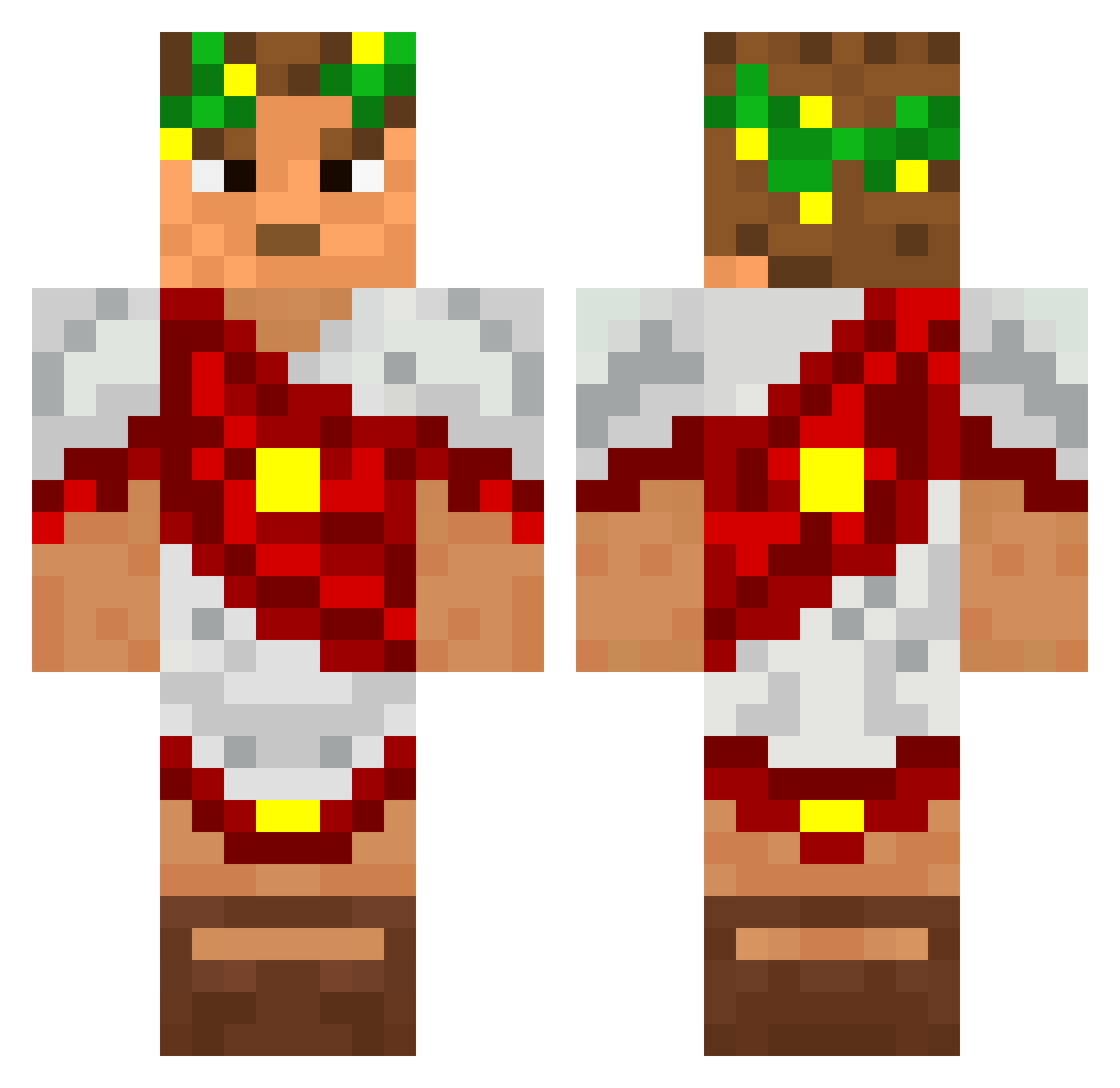 NikiGibi5170 Minecraft skin, front and back view