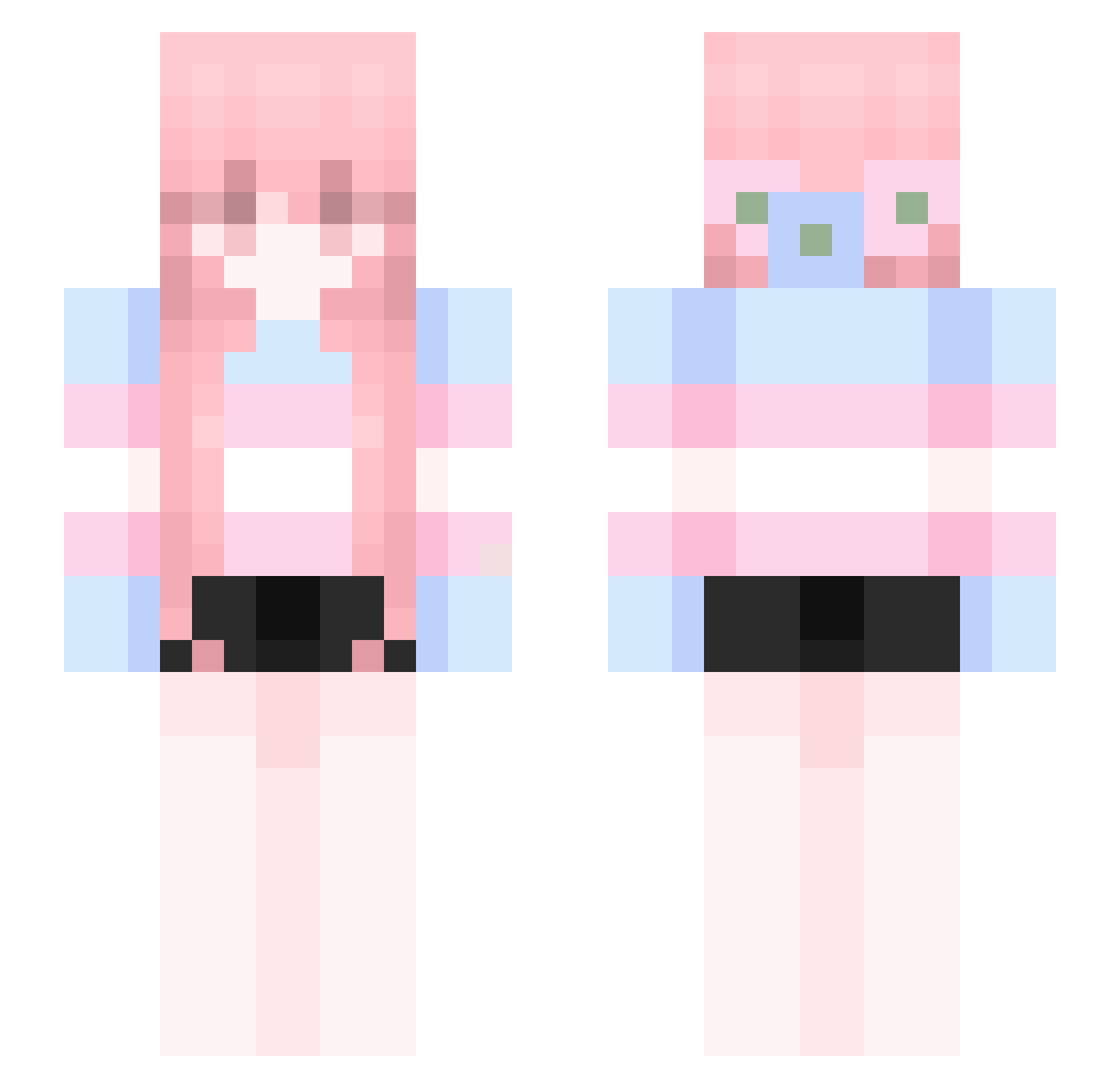 BigDave445 Minecraft skin, front and back view