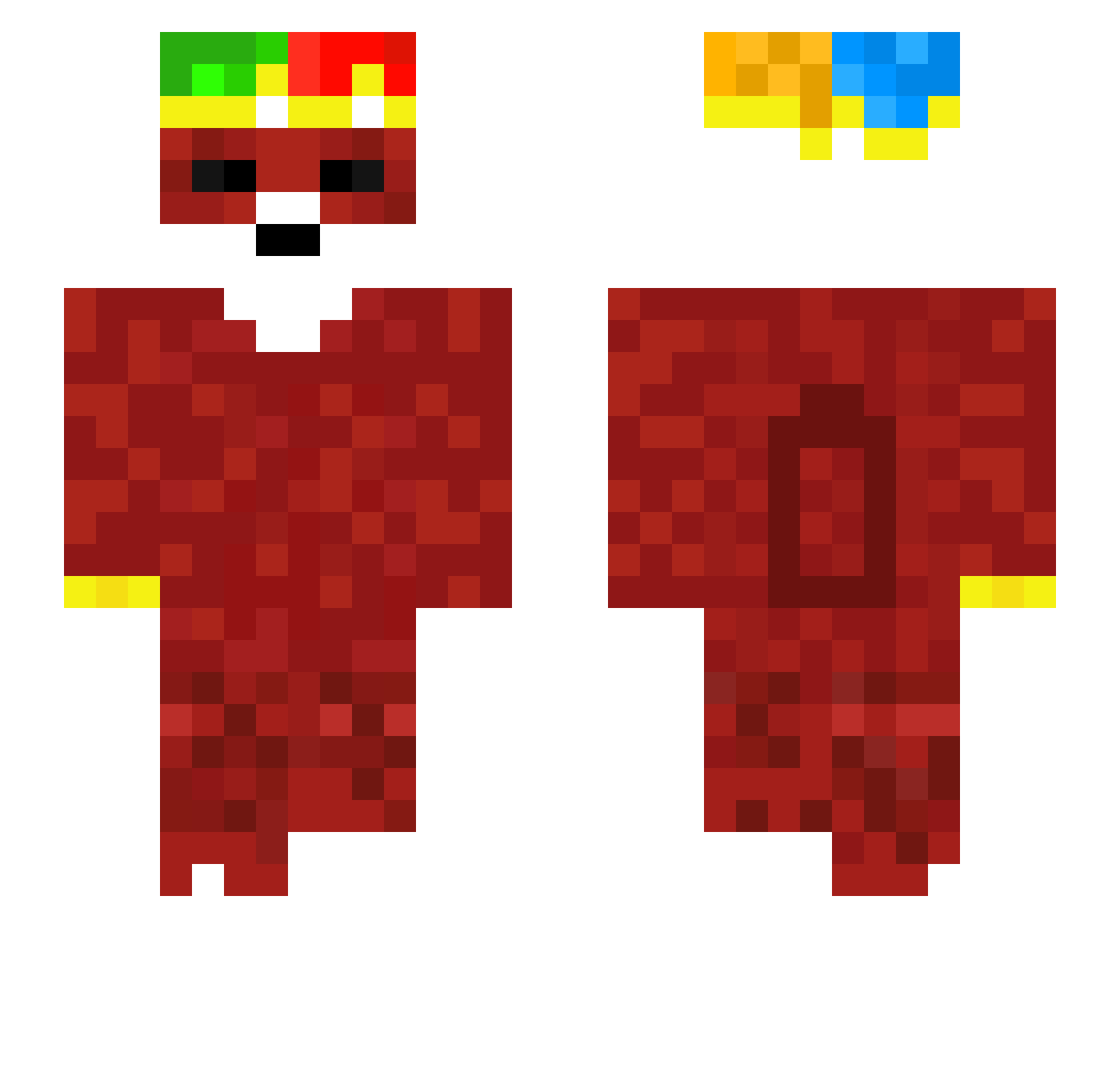 balon41k Minecraft skin, front and back view