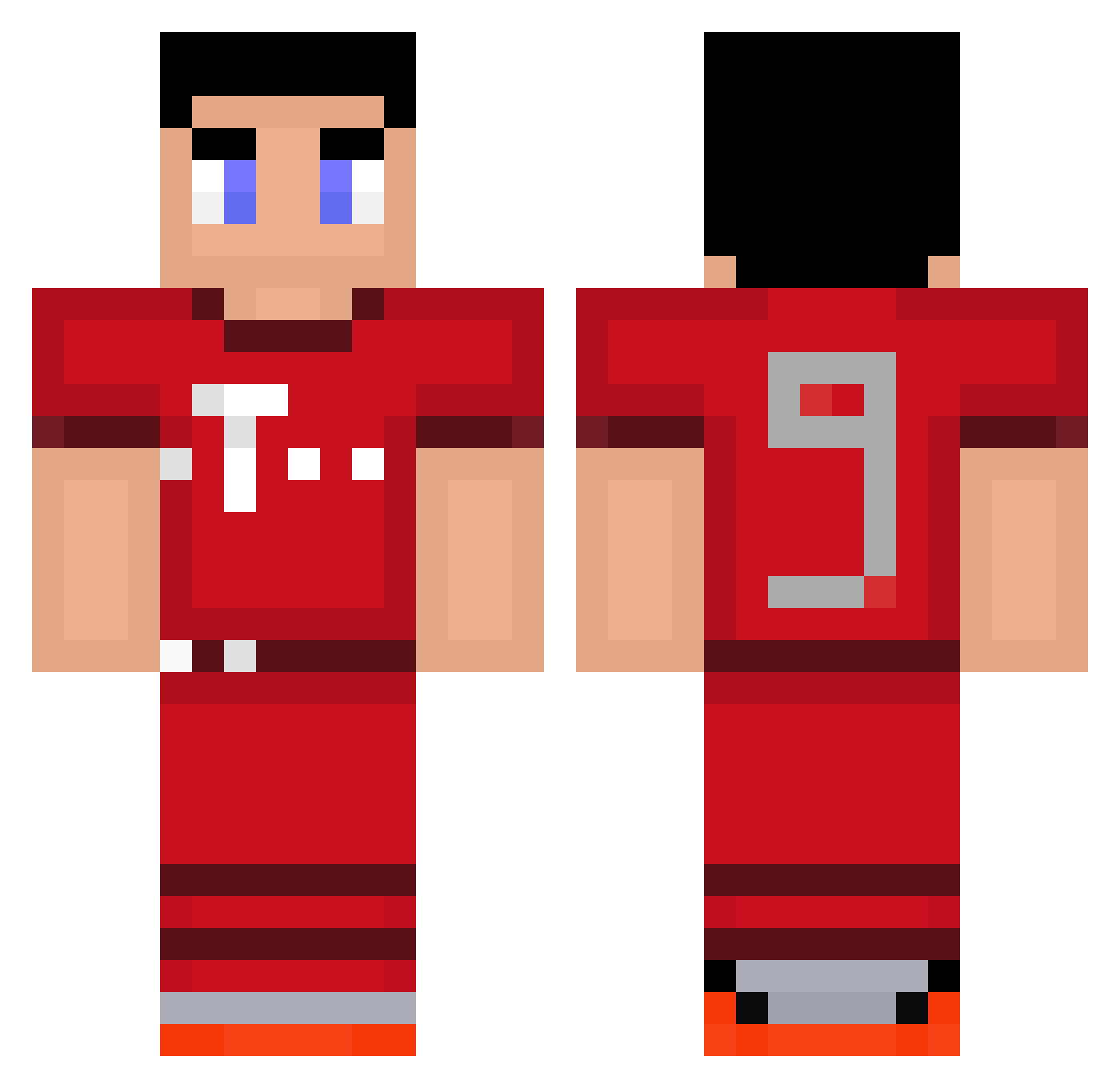MichalFoxy_79854 Minecraft skin, front and back view