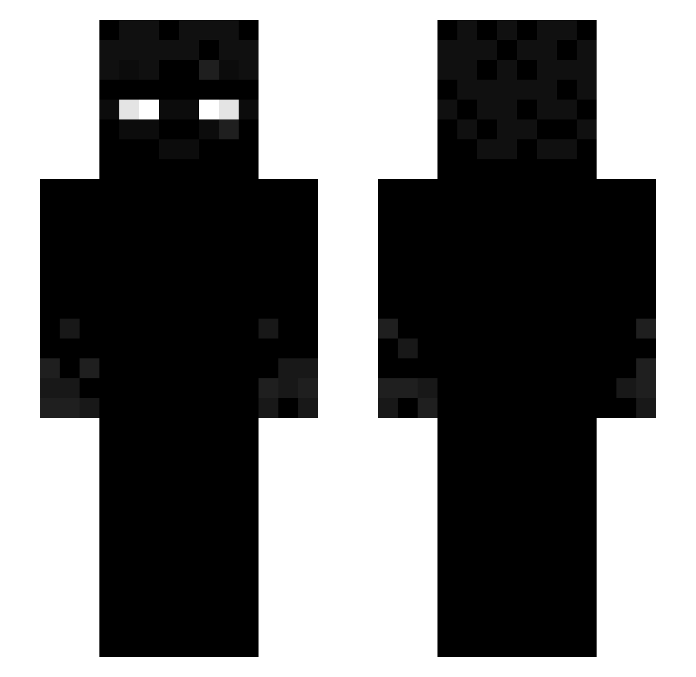 Ibby1220 Minecraft skin, front and back view