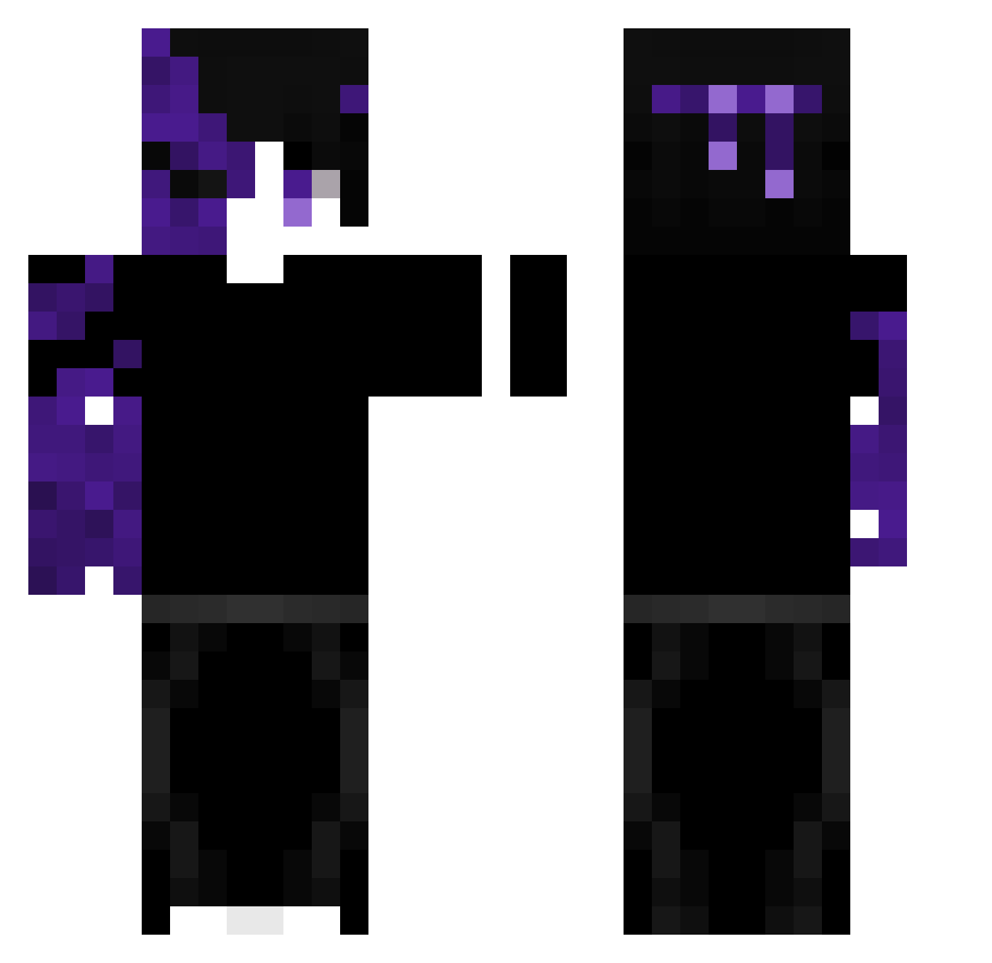 NIKI1234658 Minecraft skin, front and back view
