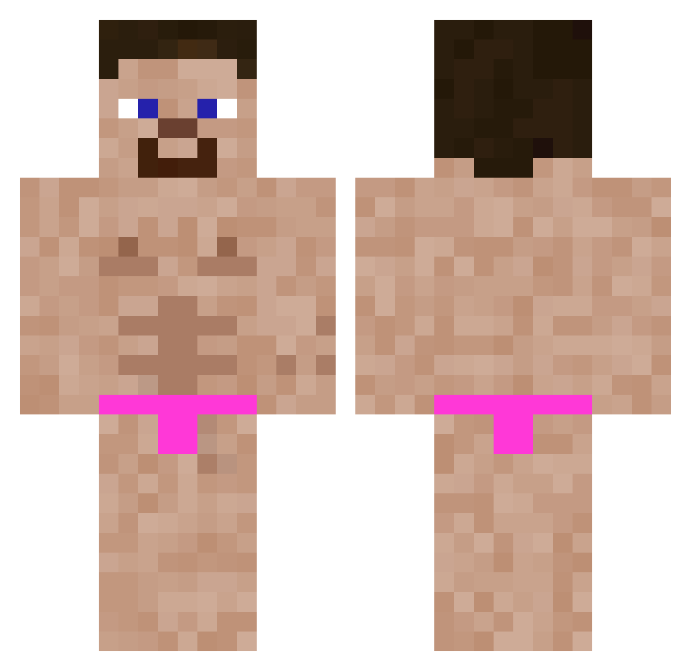Kronikiz Minecraft skin, front and back view