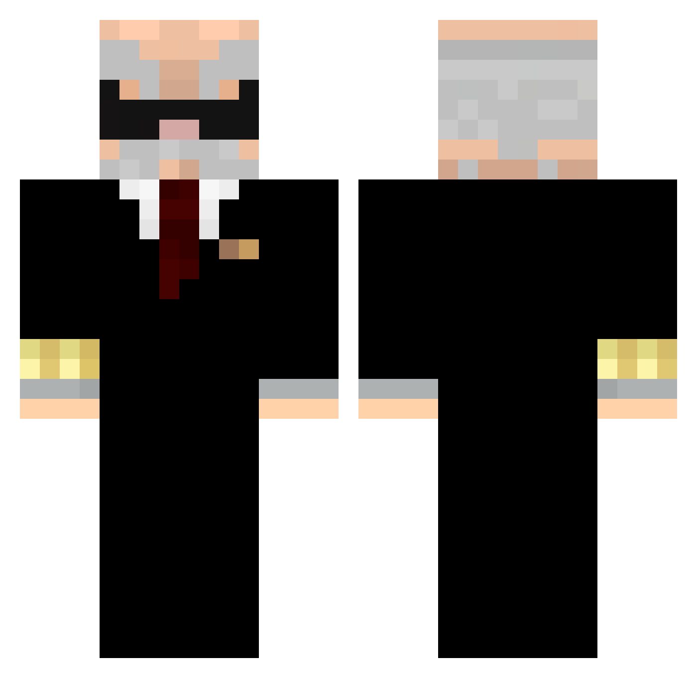 5kz_ Minecraft skin, front and back view