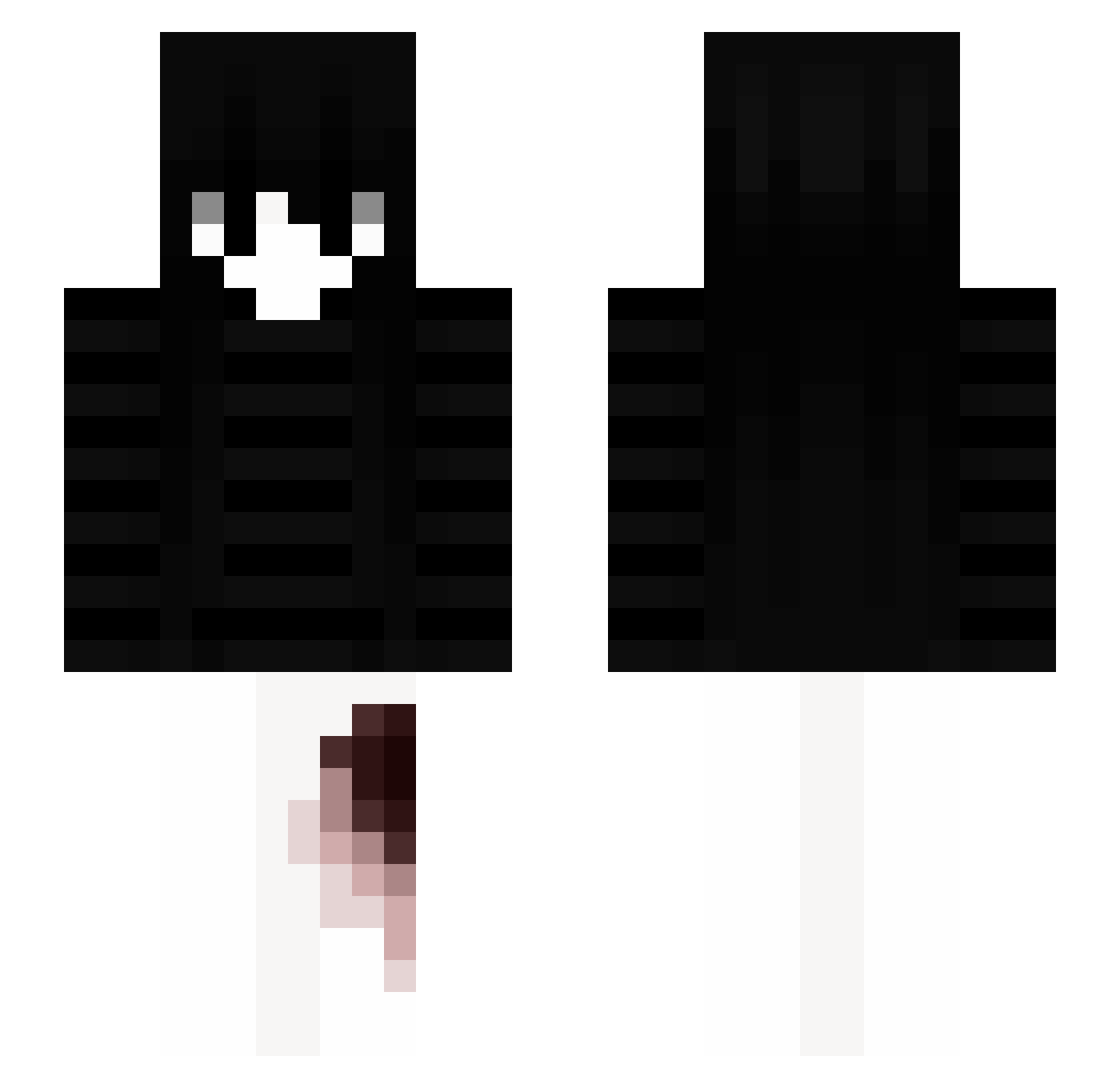 ScodellaDiLatte Minecraft skin, front and back view