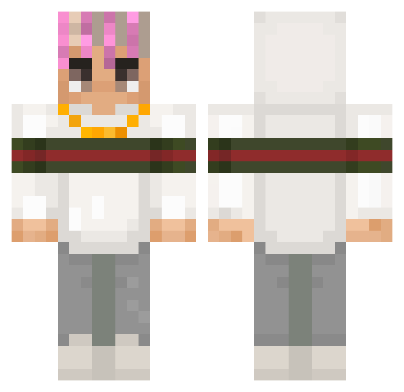 Hawer__ Minecraft skin, front and back view