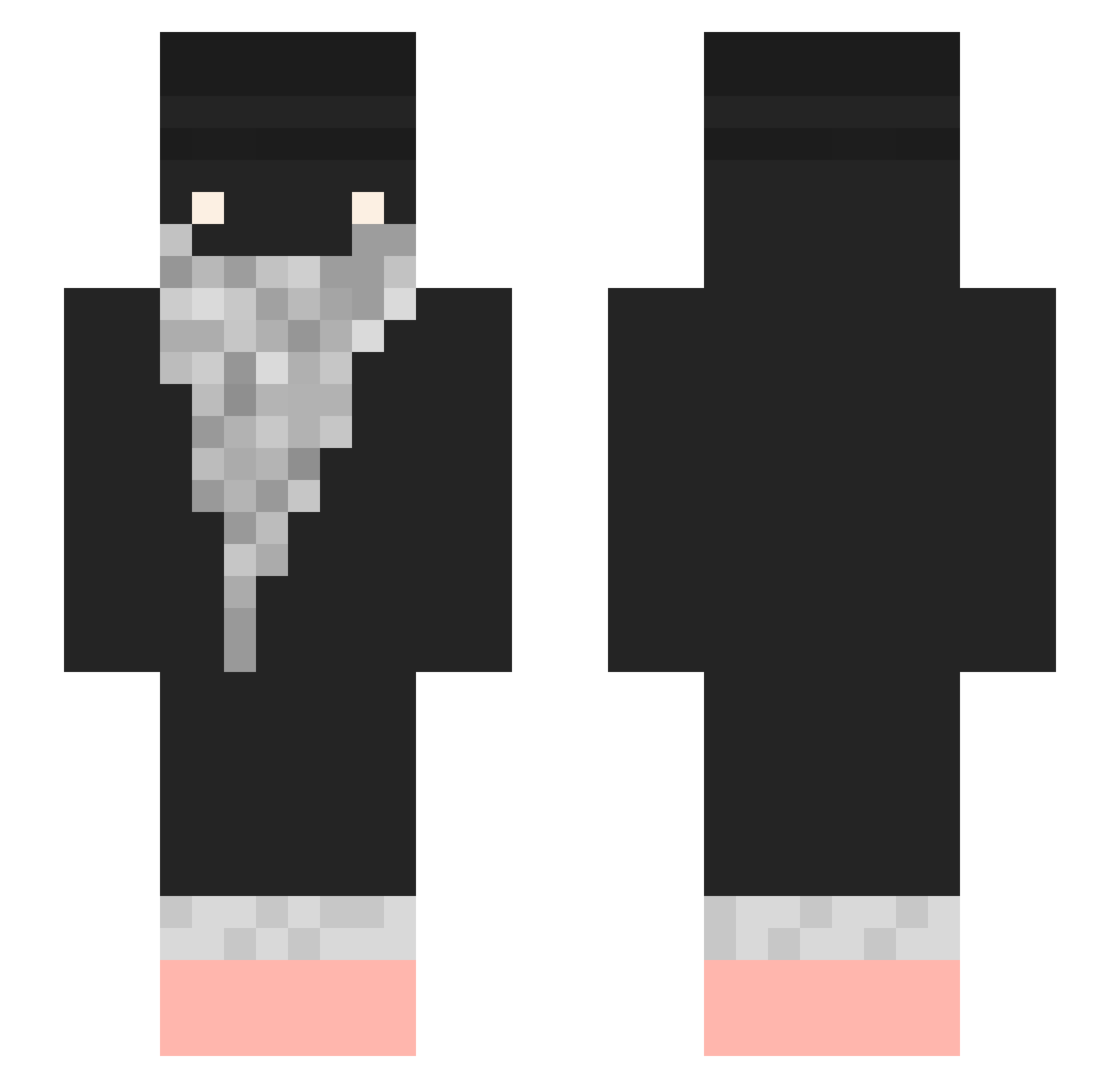 ogpo Minecraft skin, front and back view