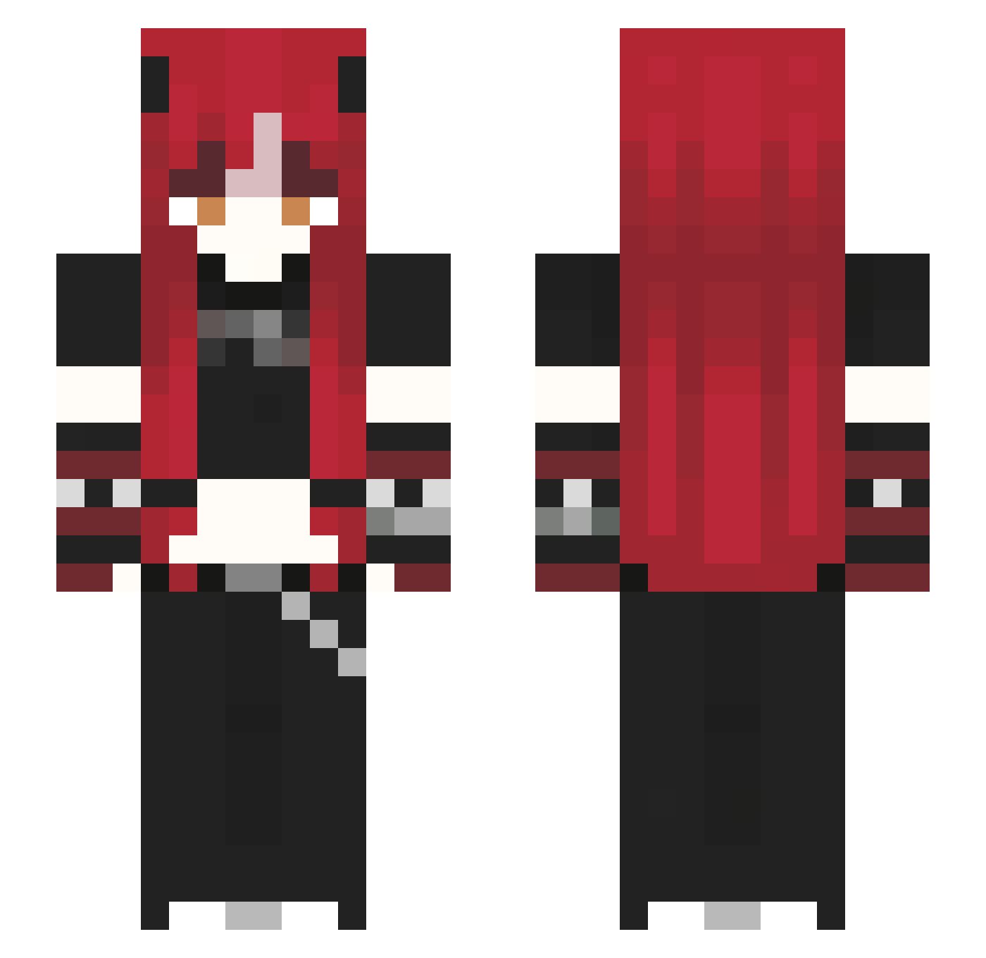 Igadasss Minecraft skin, front and back view