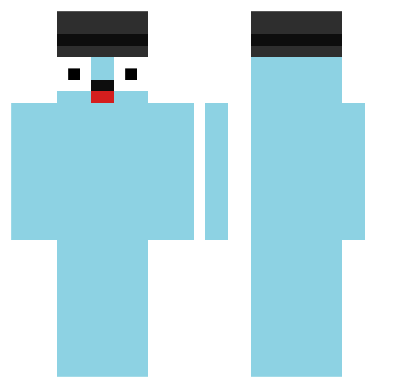 ThatGuyNoahX02 Minecraft skin, front and back view