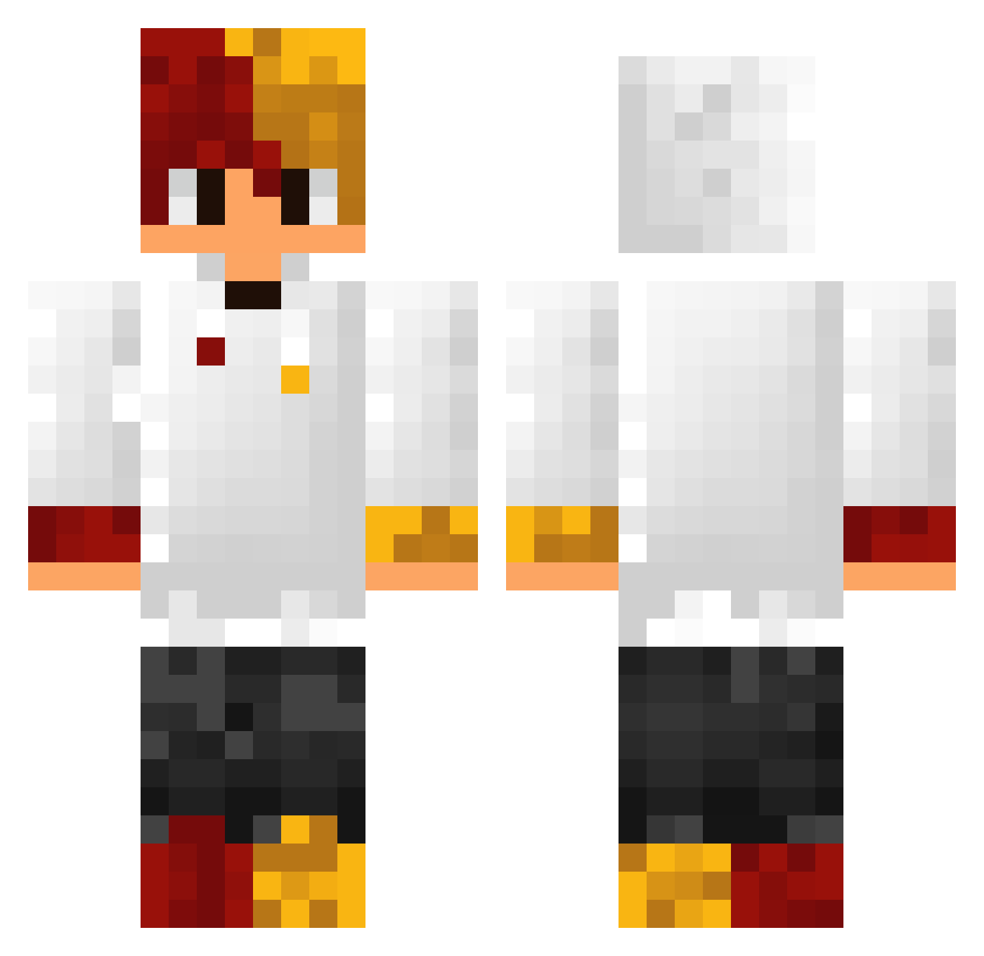 Sakkaya34 Minecraft skin, front and back view