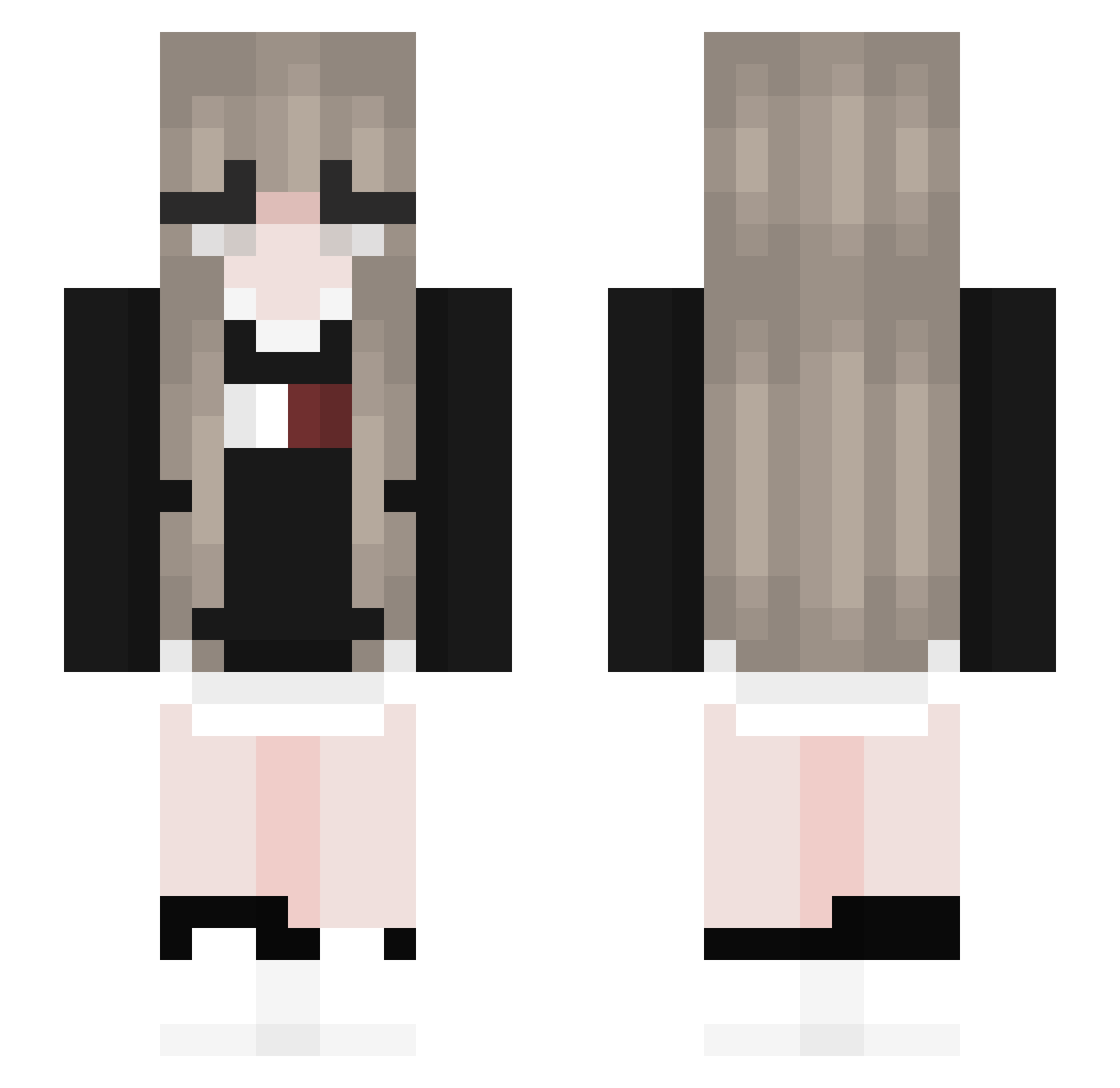 javiinmas Minecraft skin, front and back view