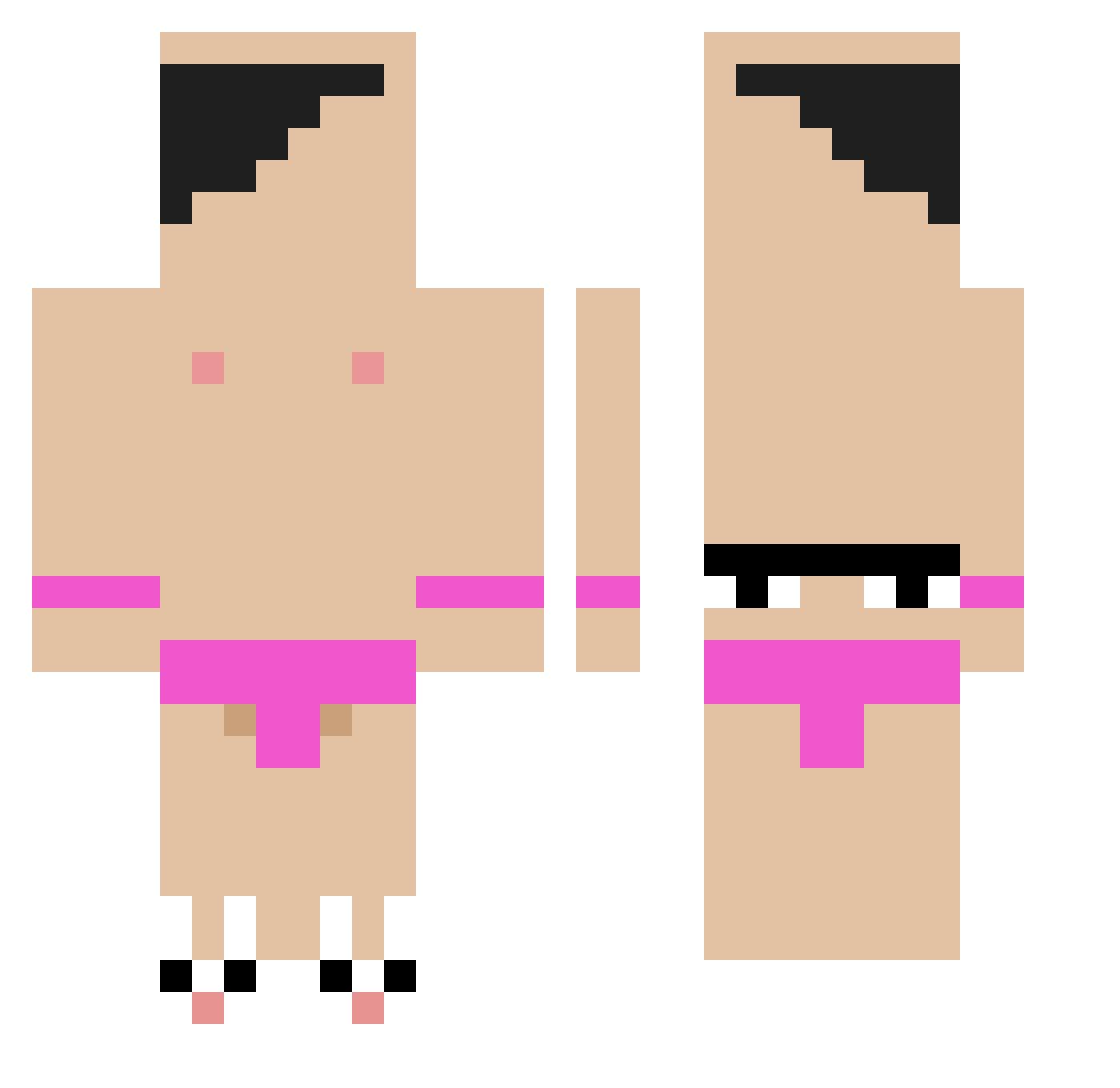 yusufalpyy Minecraft skin, front and back view