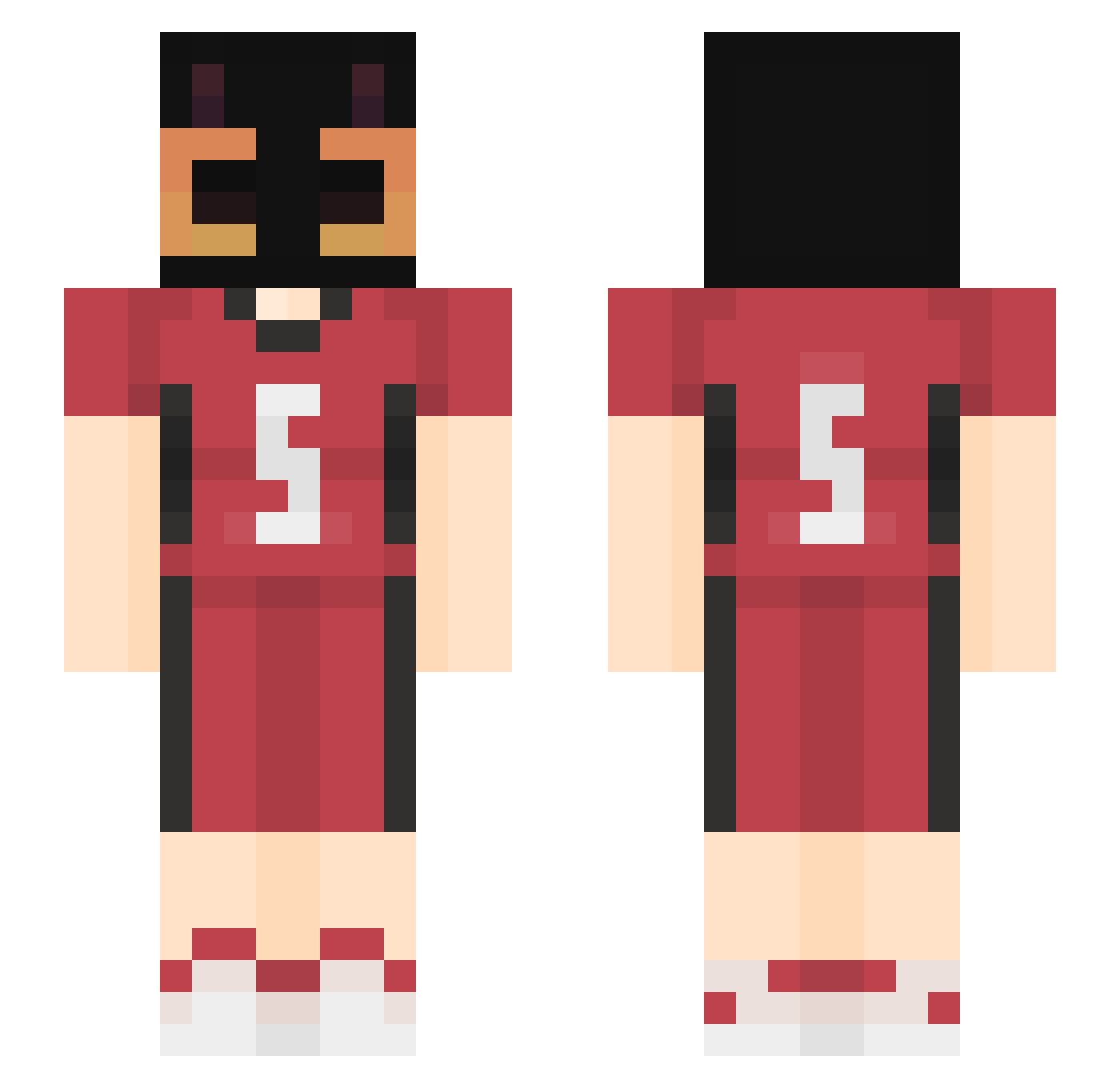 Ewing_Simalakama Minecraft skin, front and back view