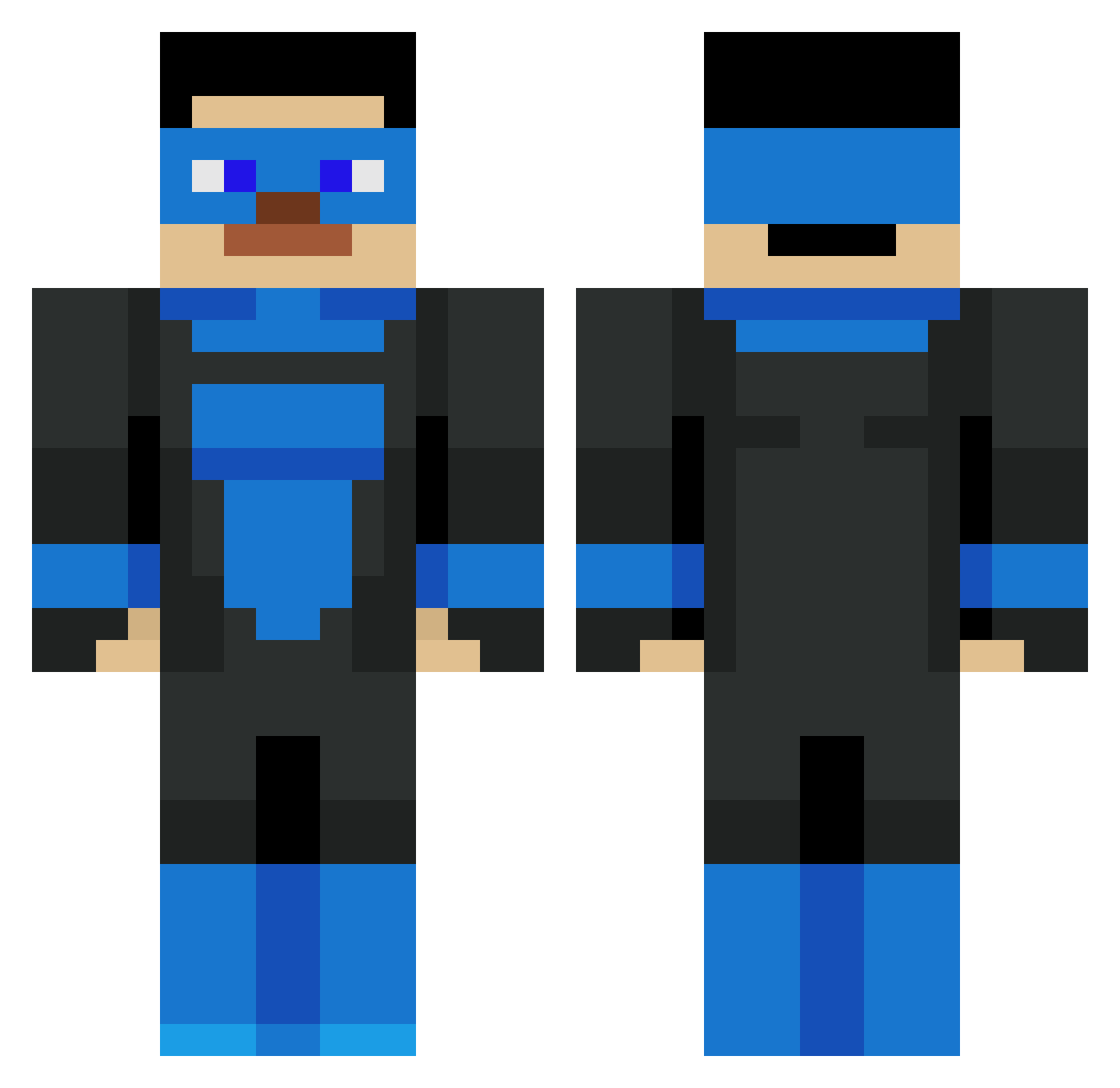 Keeb_Weeb Minecraft skin, front and back view