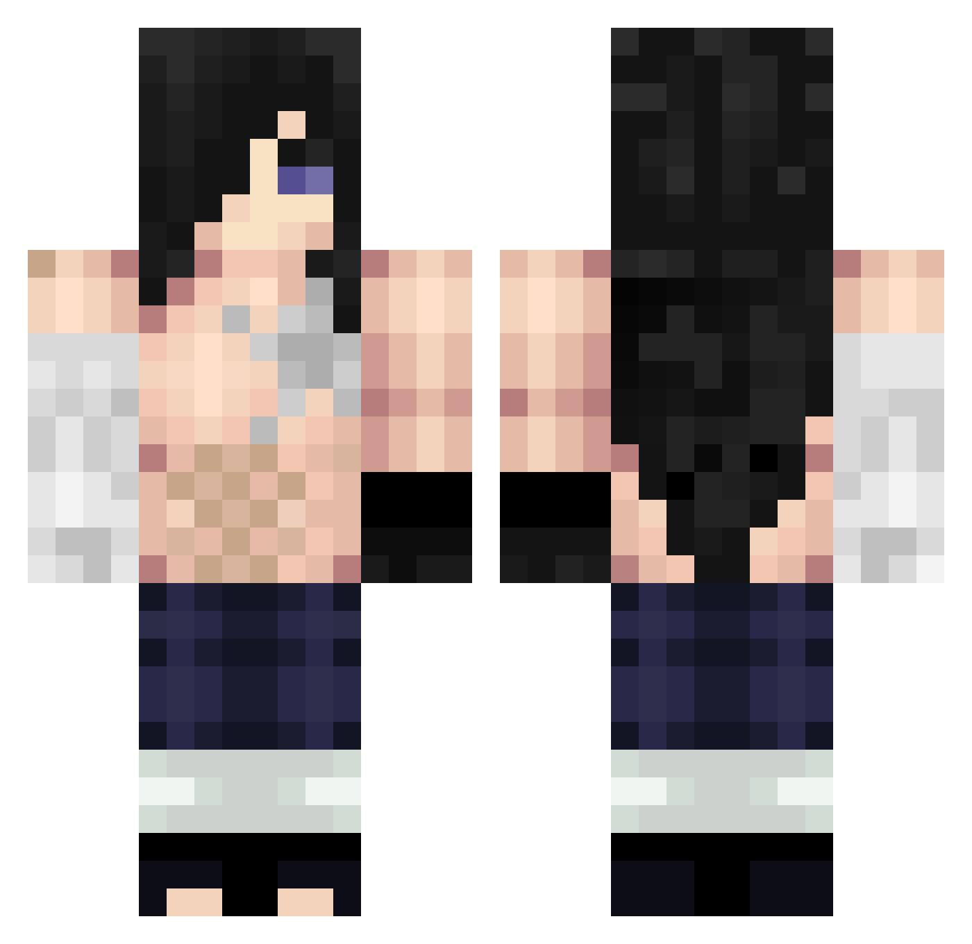 MuitoSono_ Minecraft skin, front and back view