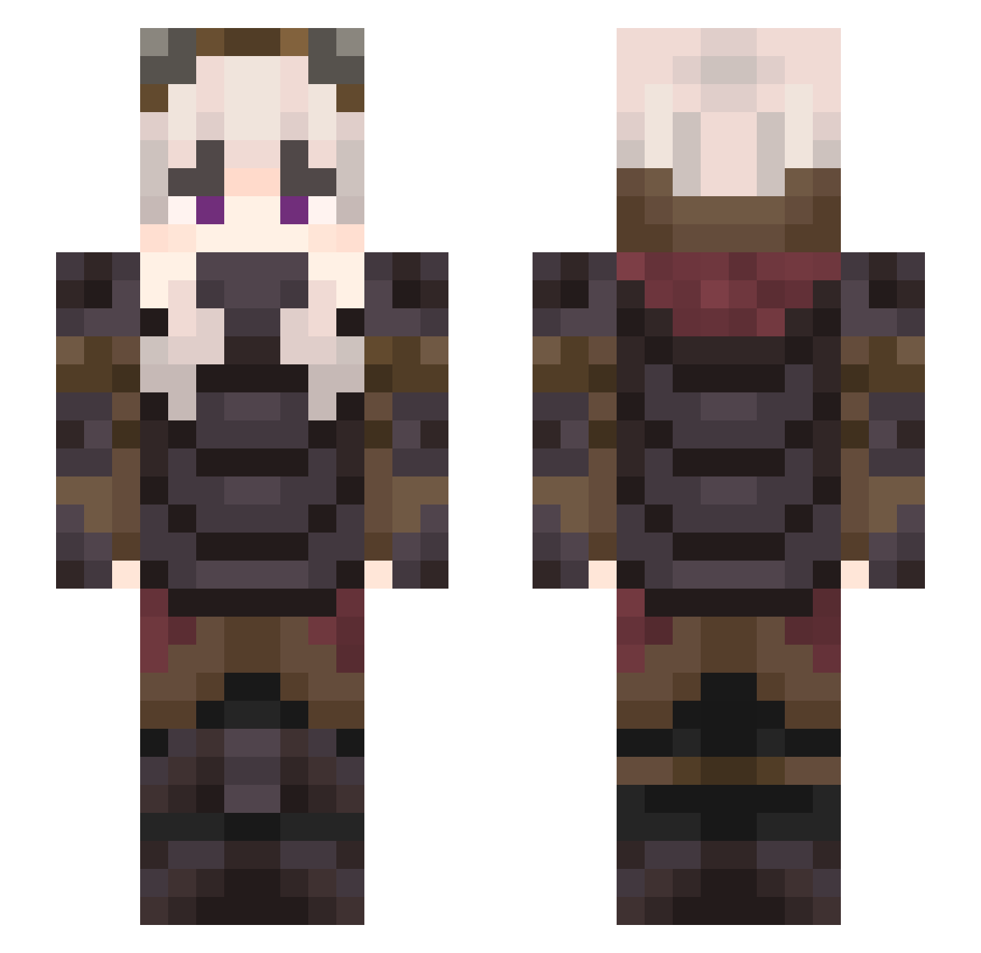 Roger_IMR Minecraft skin, front and back view