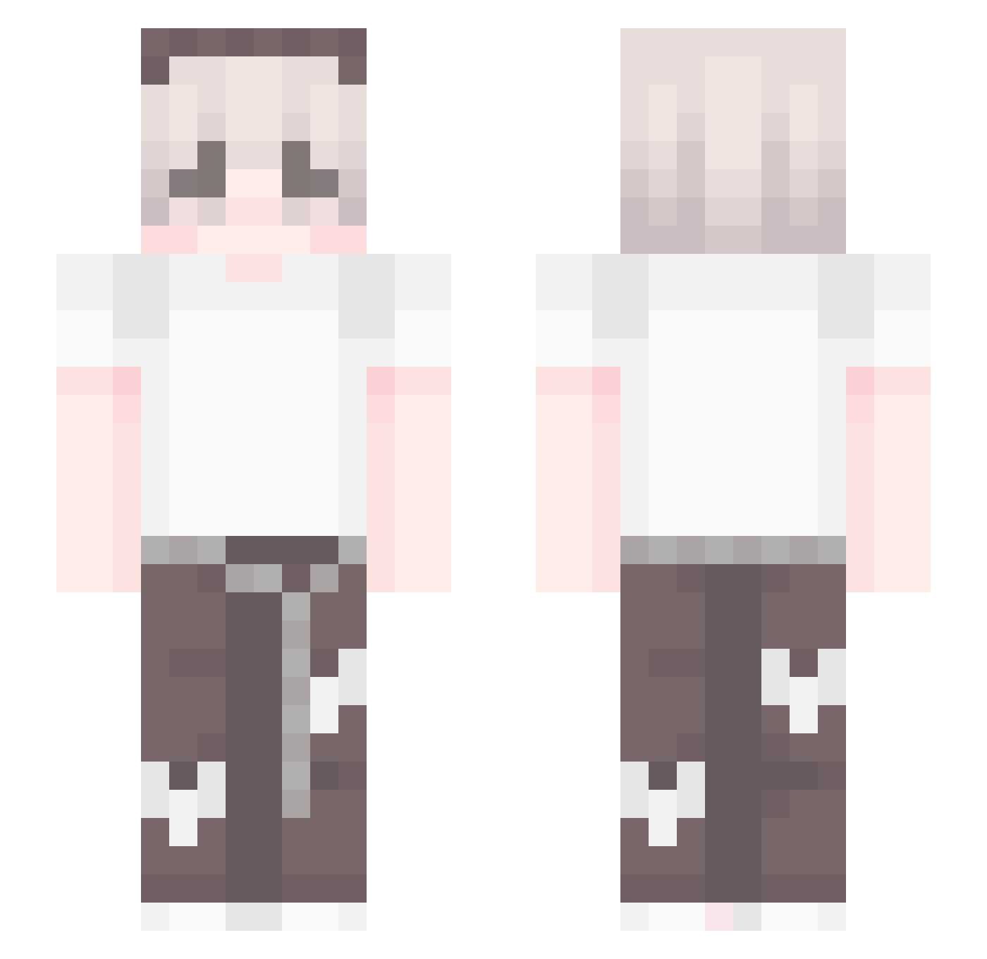 Tangyro Minecraft skin, front and back view
