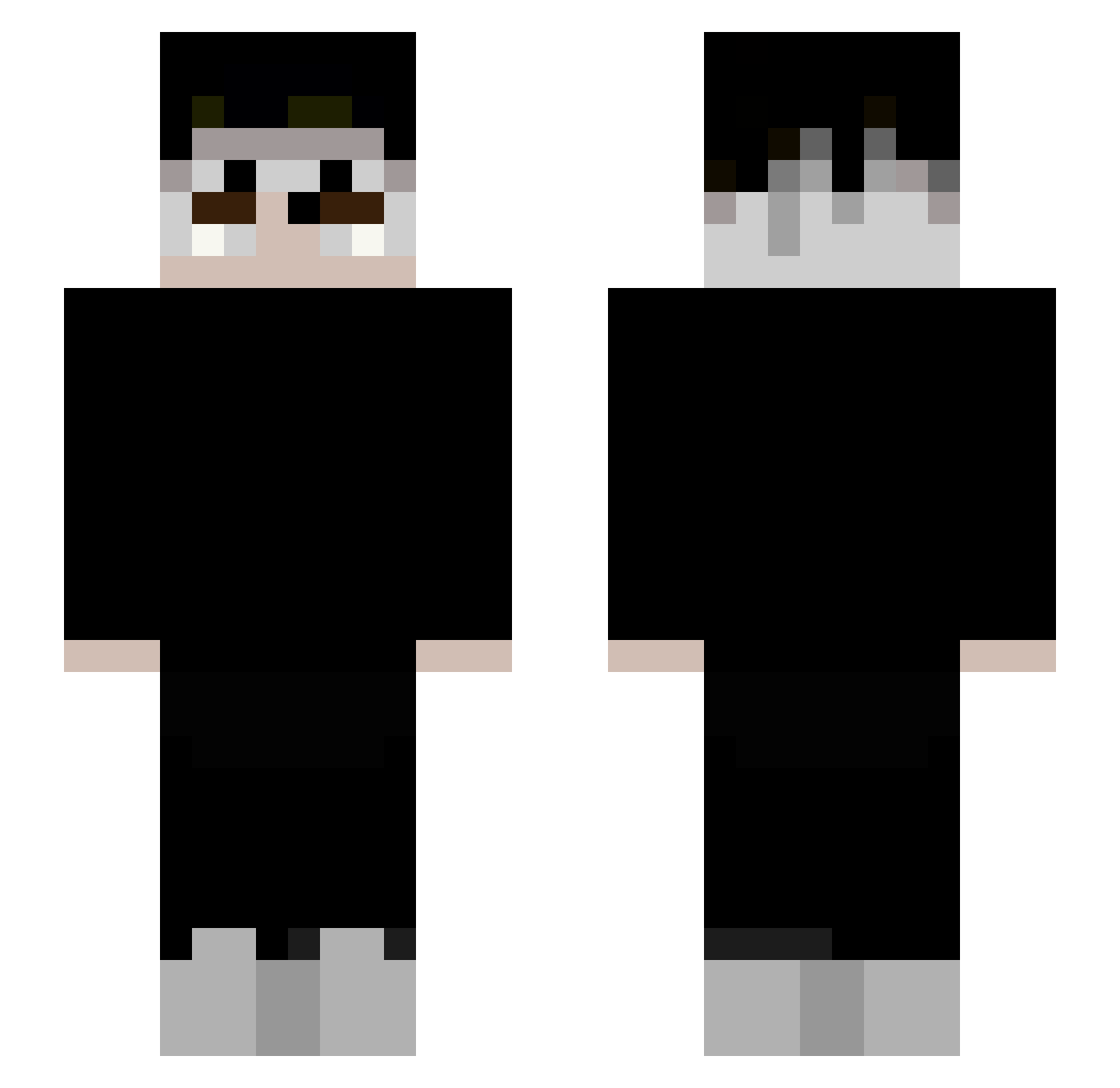 The_s1taN Minecraft skin, front and back view