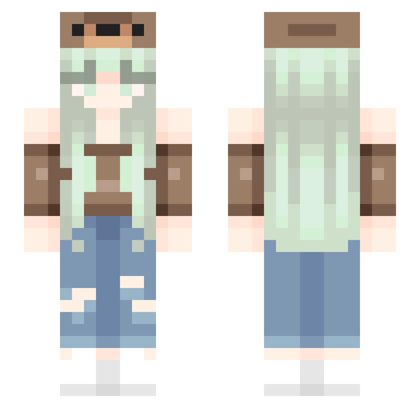 Samyar2010 Minecraft skin, front and back view