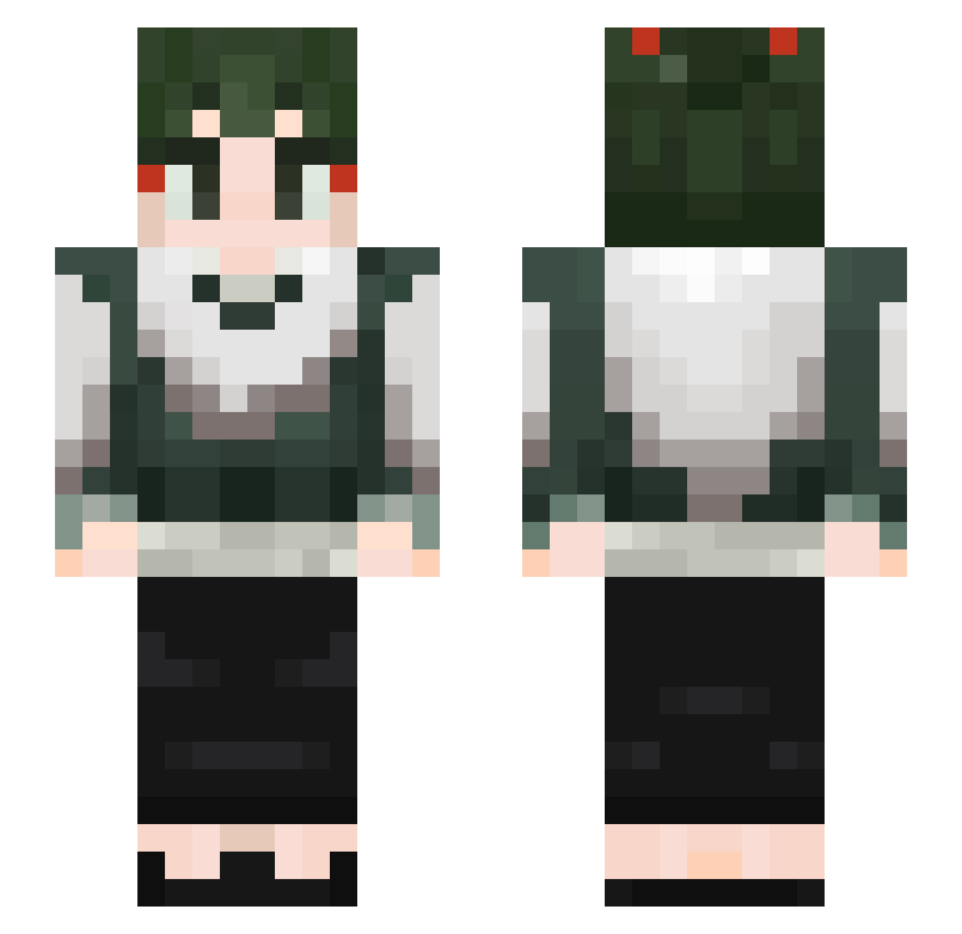 v1schmp Minecraft skin, front and back view