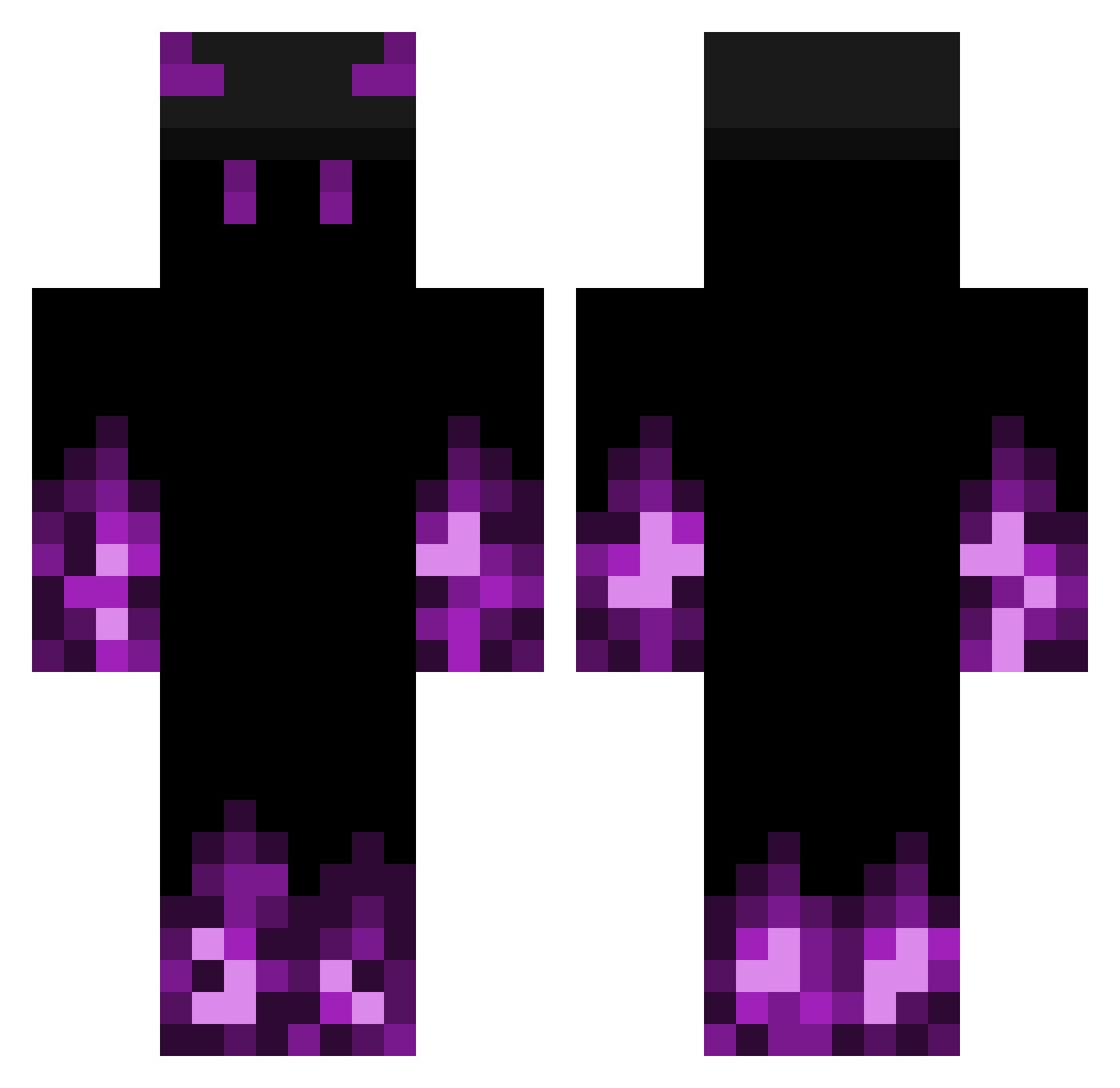 AboTroll Minecraft skin, front and back view