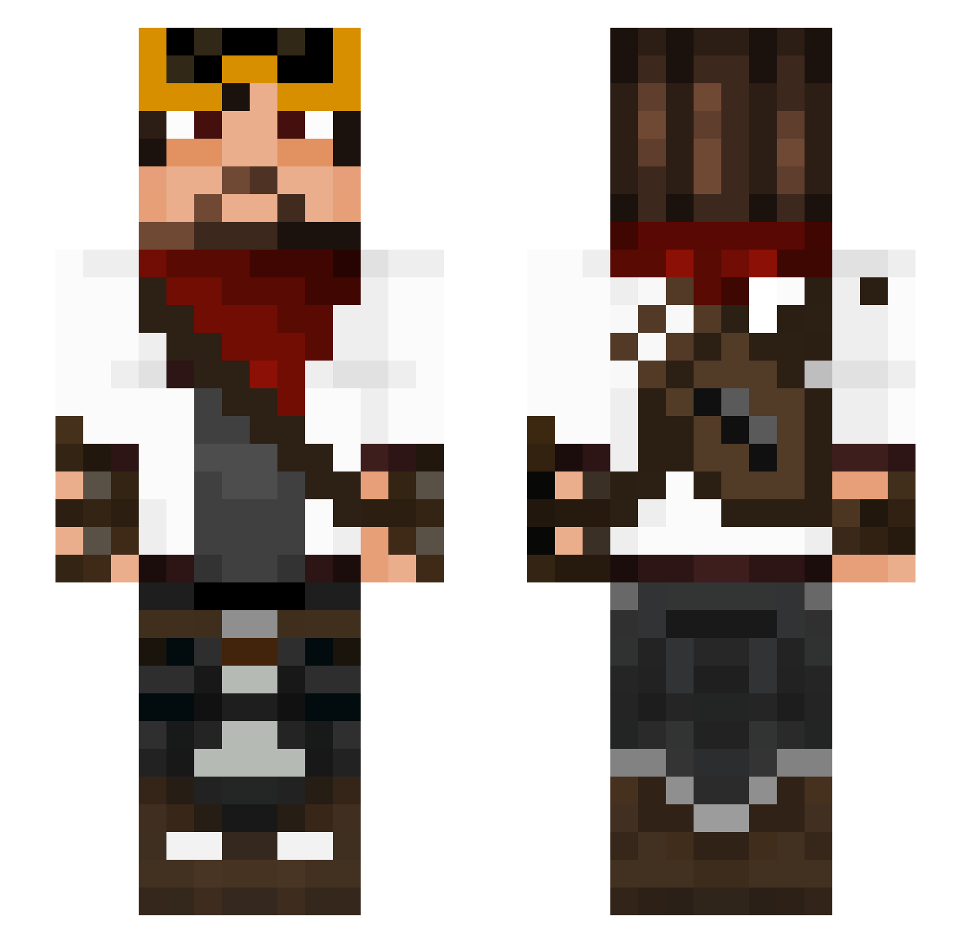StillShmoney Minecraft skin, front and back view