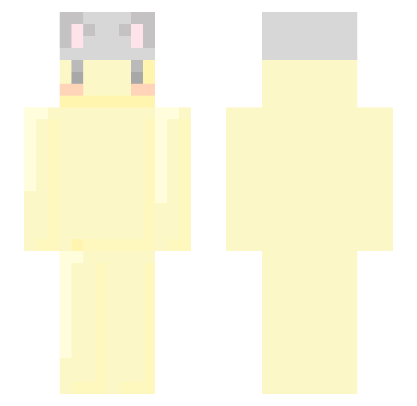 Ryload Minecraft skin, front and back view