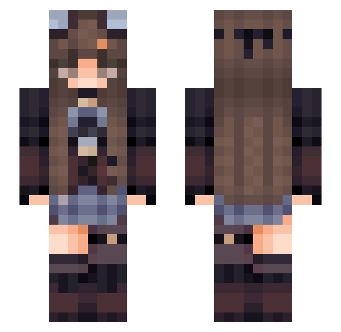 vova_adidas Minecraft skin, front and back view